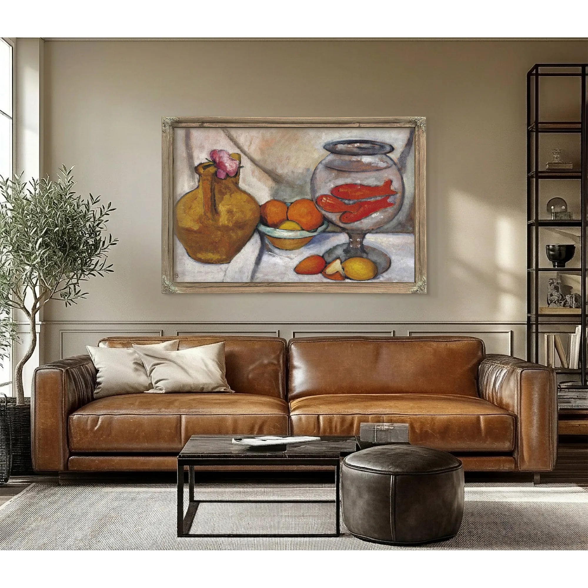 Still Life With Goldfish Bowl By Paula Modersohn Becker Fine Art Print