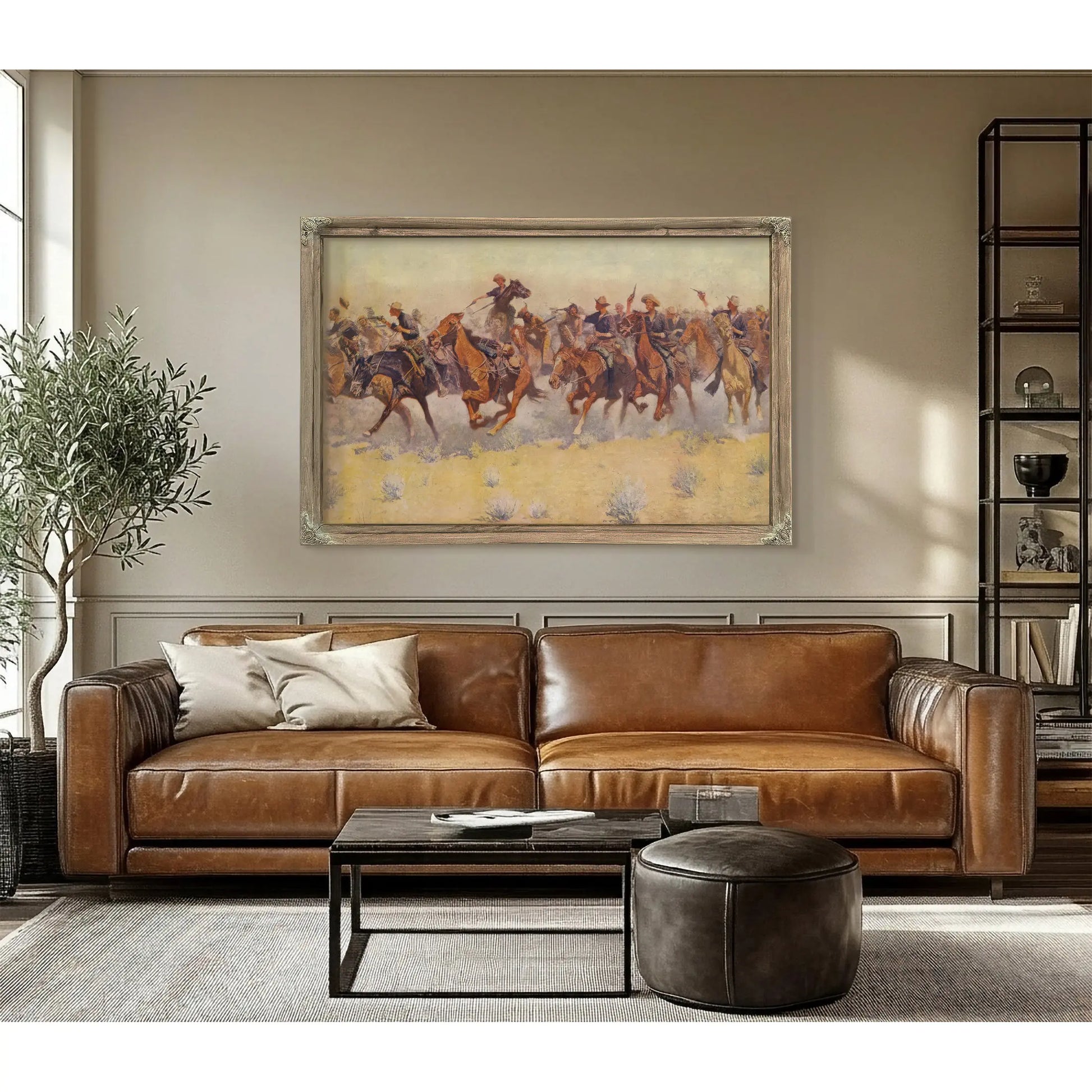 The Charge From Colliers Weekly Pub by Frederic Remington