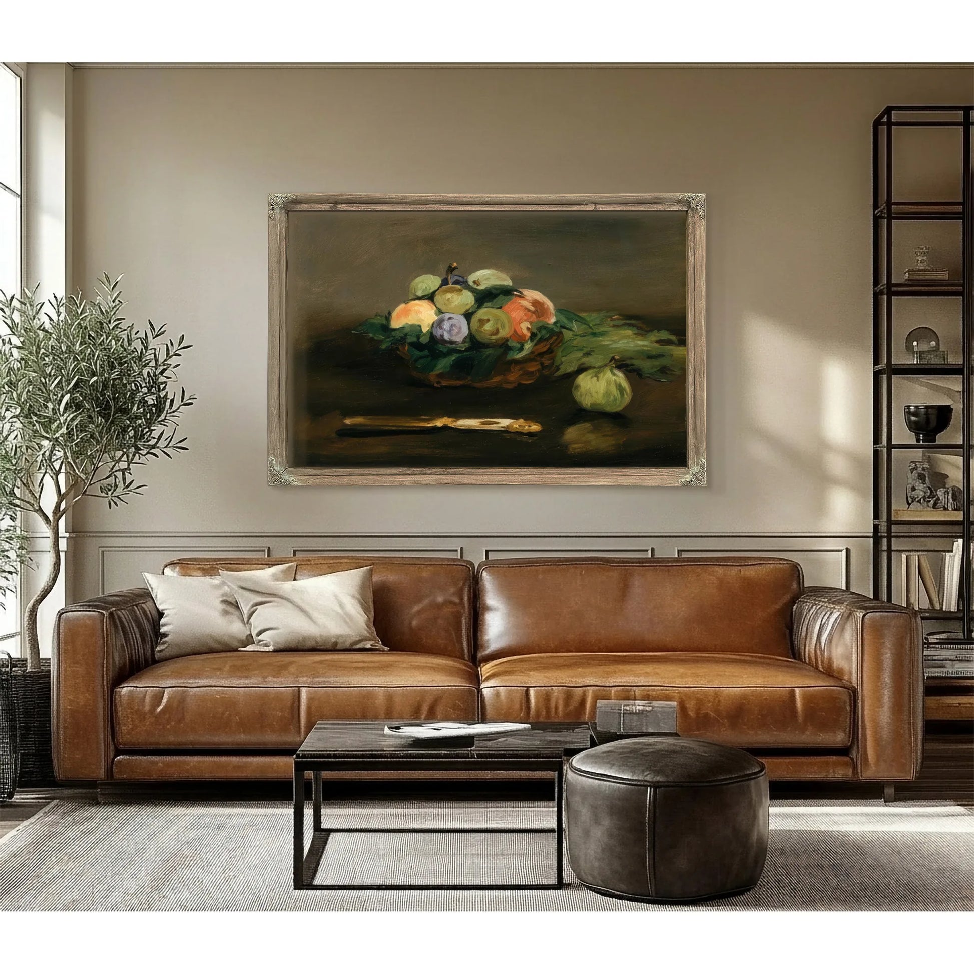 Basket Of Fruit By Edouard Manet Fine Art Print