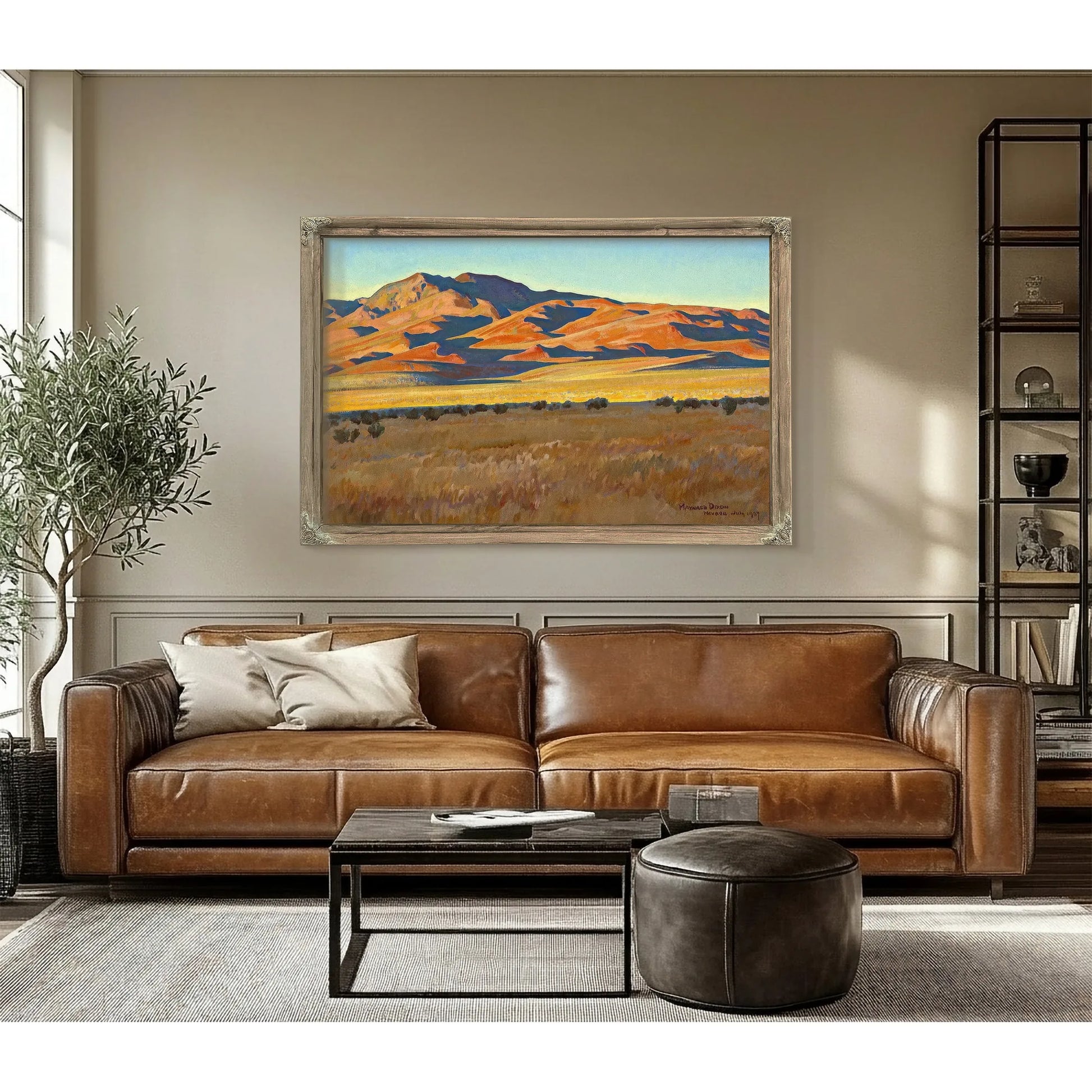 Mountains In Sunset Light (No. 368) 1927 By Maynard Dixon Fine Art Print