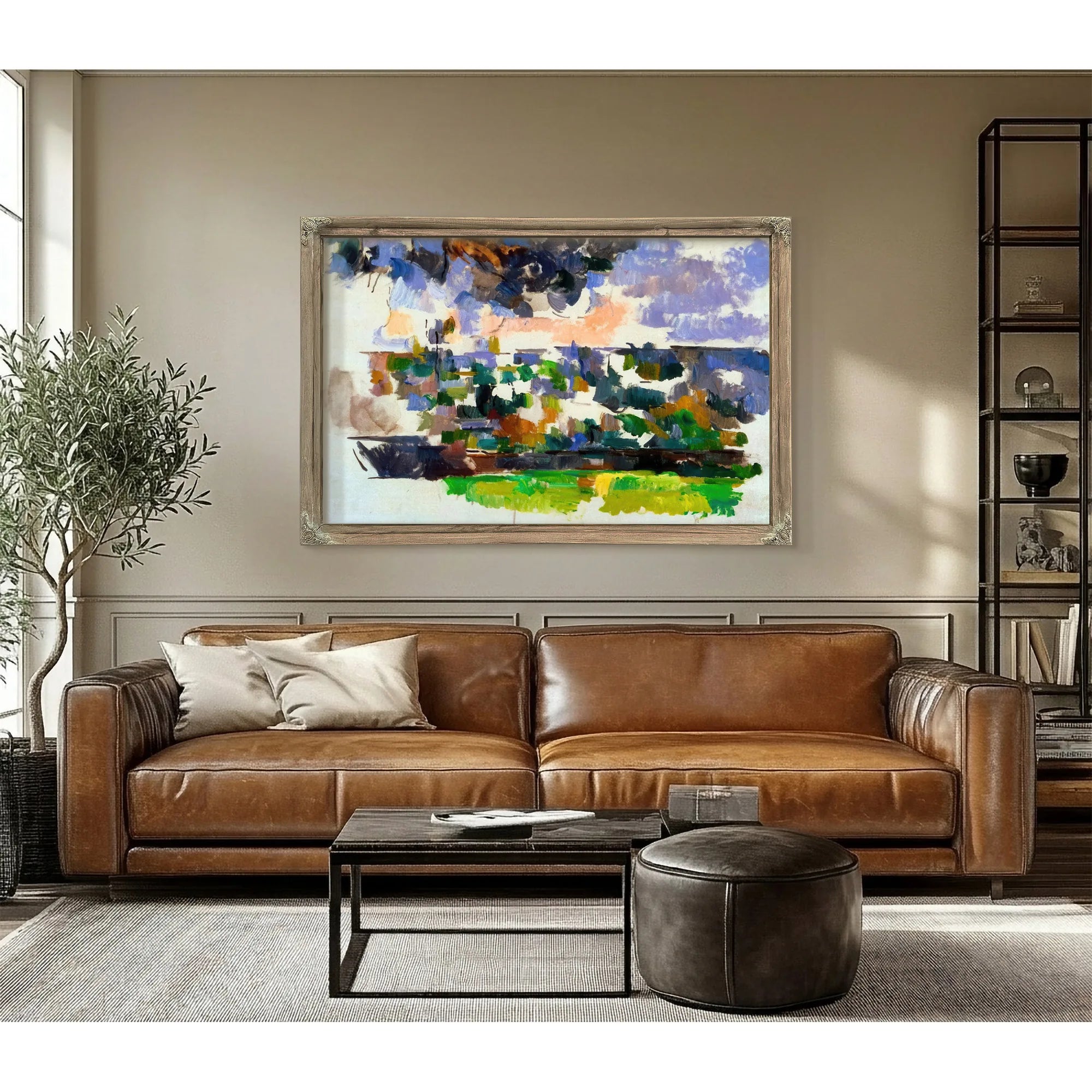 The Garden At Les Lauves By Paul Cezanne Fine Art Print
