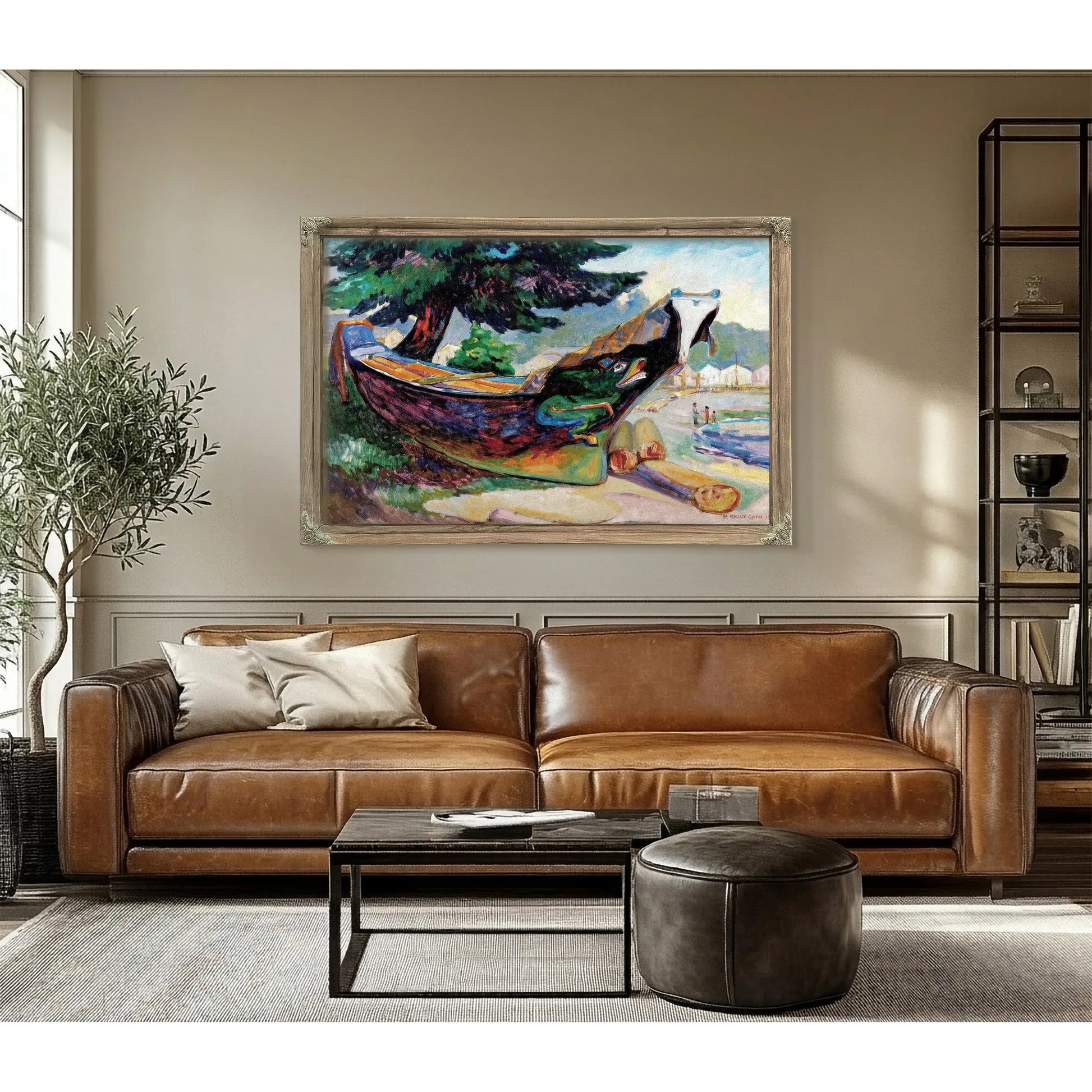 War Canoe Alert Bay 1912 By Emily Carr Fine Art Print