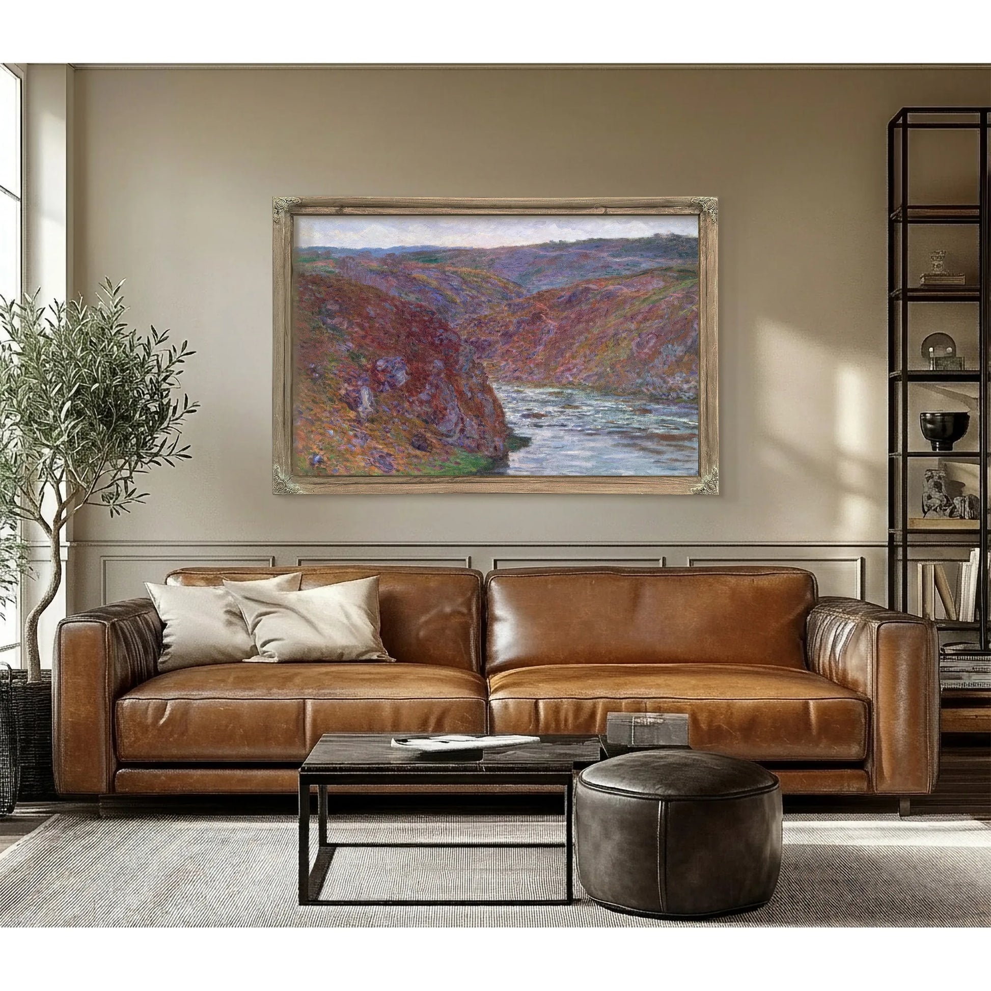 Valley Of The Creuse (Gray Day) By Claude Monet Fine Art Print
