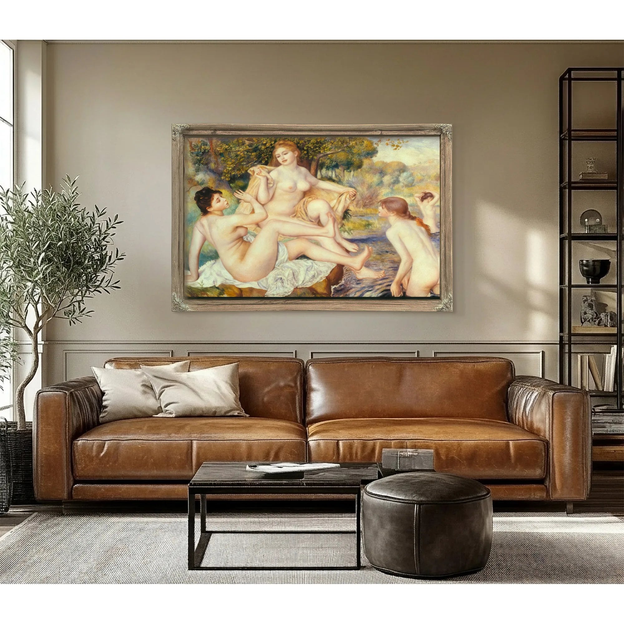 The Large Bathers By Pierre August Renoir Fine Art Print