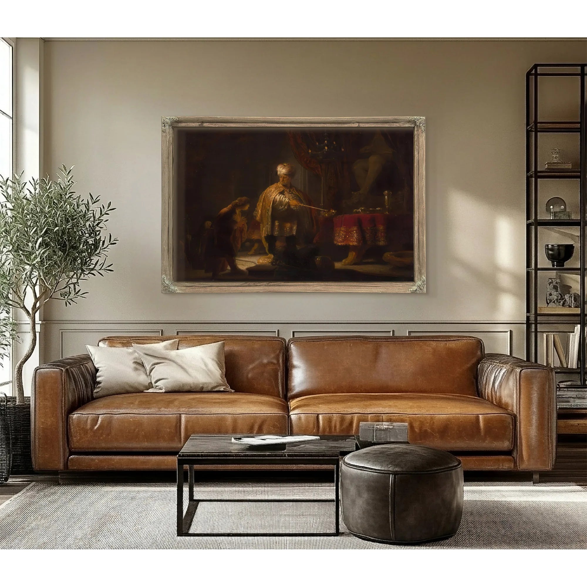 Danieland Cyrus Before The Idol Bel By Rembrandt Fine Art Print