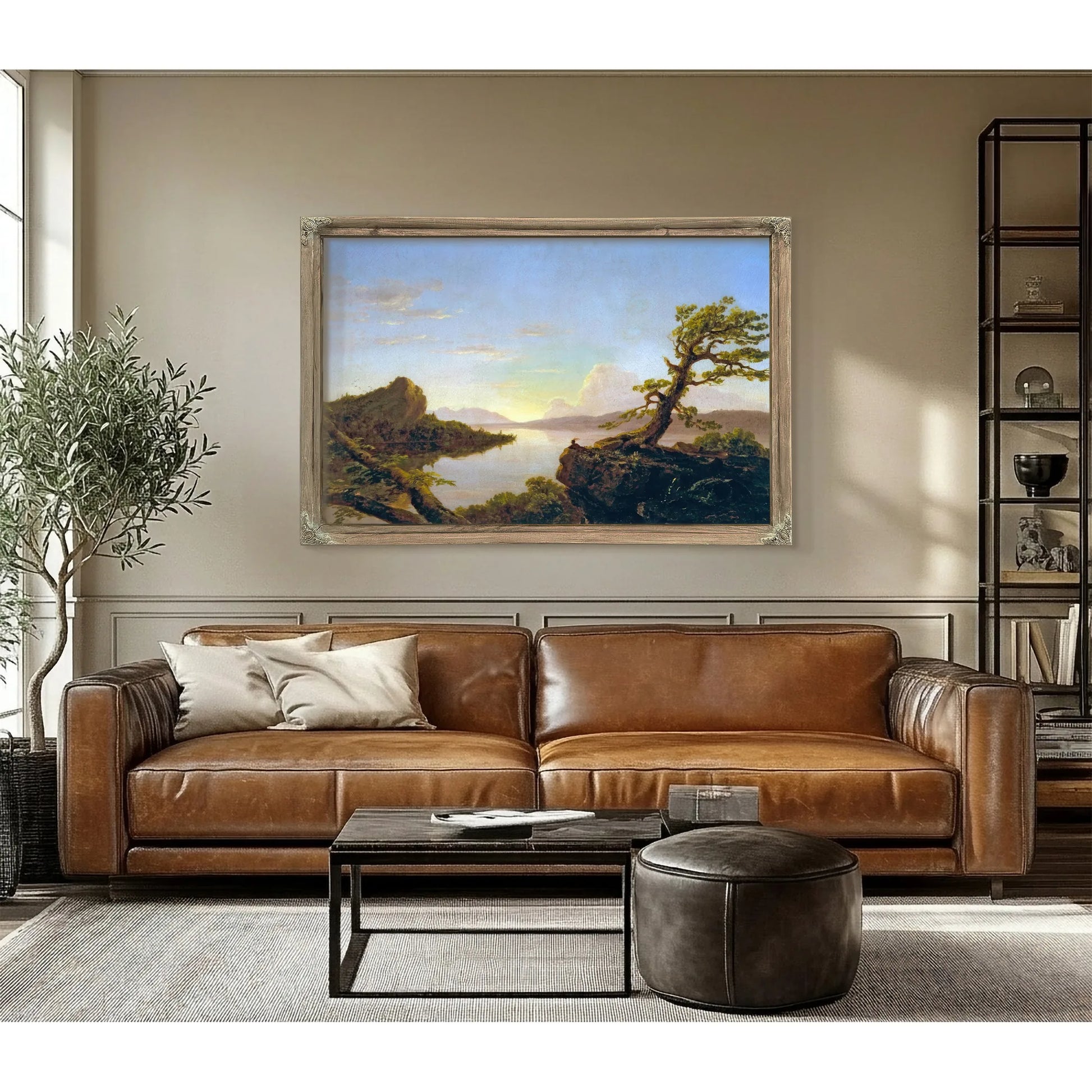 American Lake Scene By Thomas Cole Fine Art Print