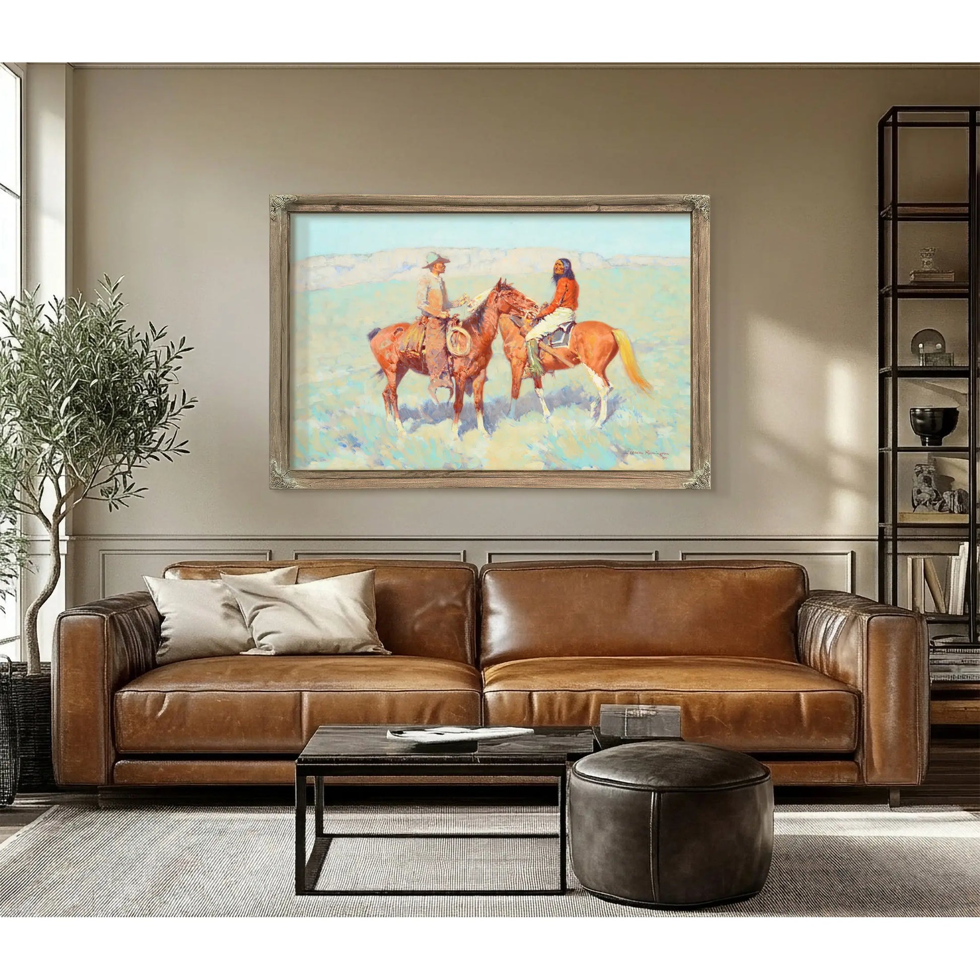 Casuals On The Range By Frederic Remington by Frederic Remington