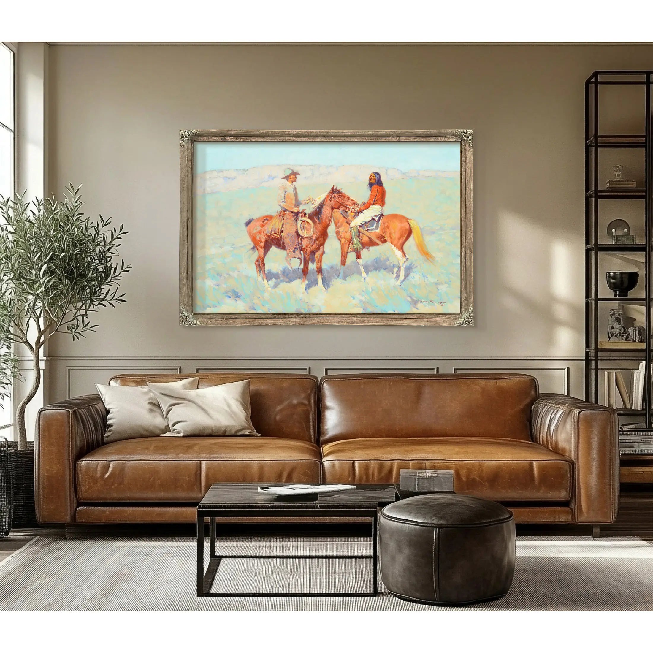 Casuals On The Range By Frederic Remington by Frederic Remington