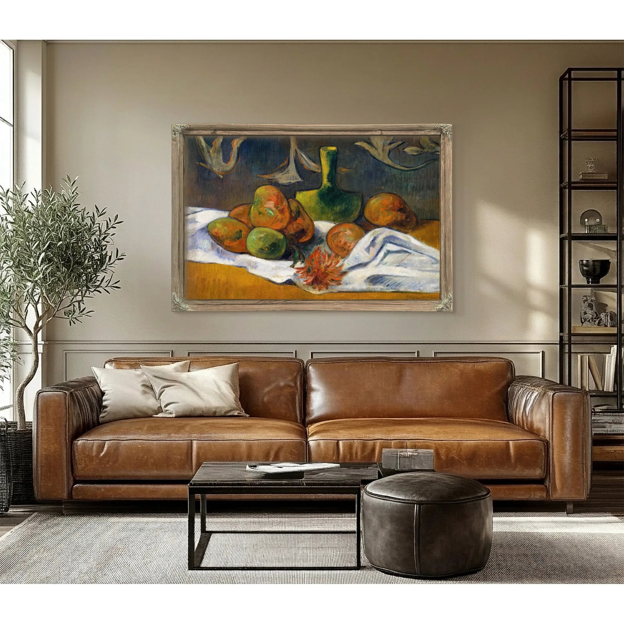 Still Life With Teapot And Fruit 1896 By Paul Gauguin Fine Art Print