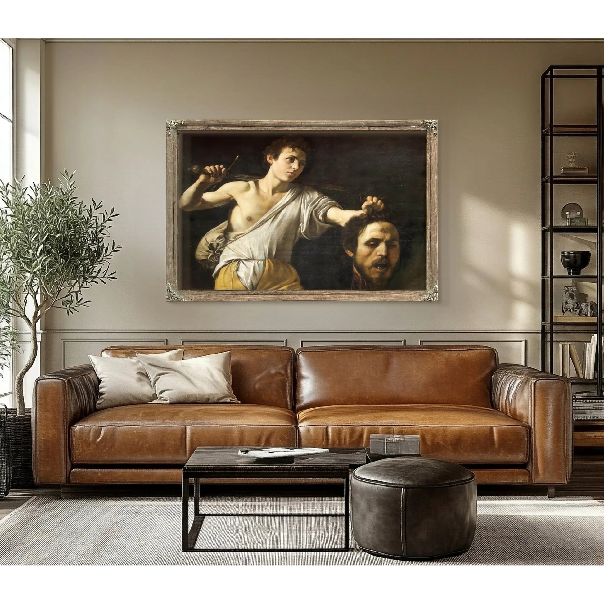 David With The Head Of Goliath By Caravaggio Fine Art Print