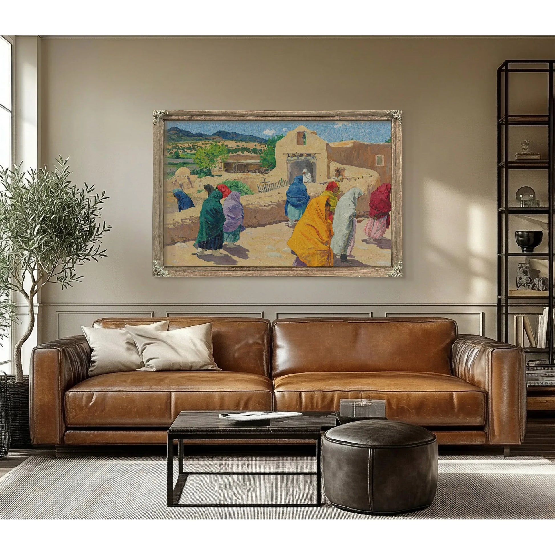 After The Chapel Hour By Walter Ufer Fine Art Print