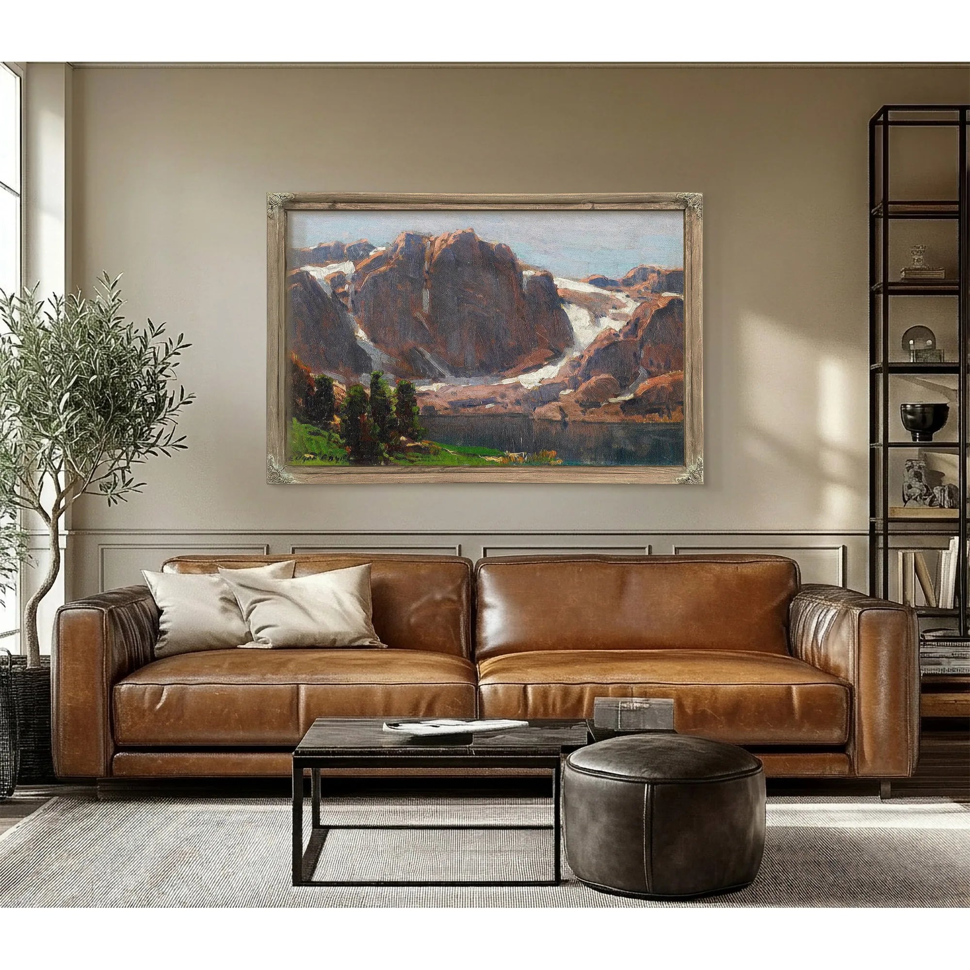 Temple Crag, High Sierra Lake By Edgar Payne Fine Art Print