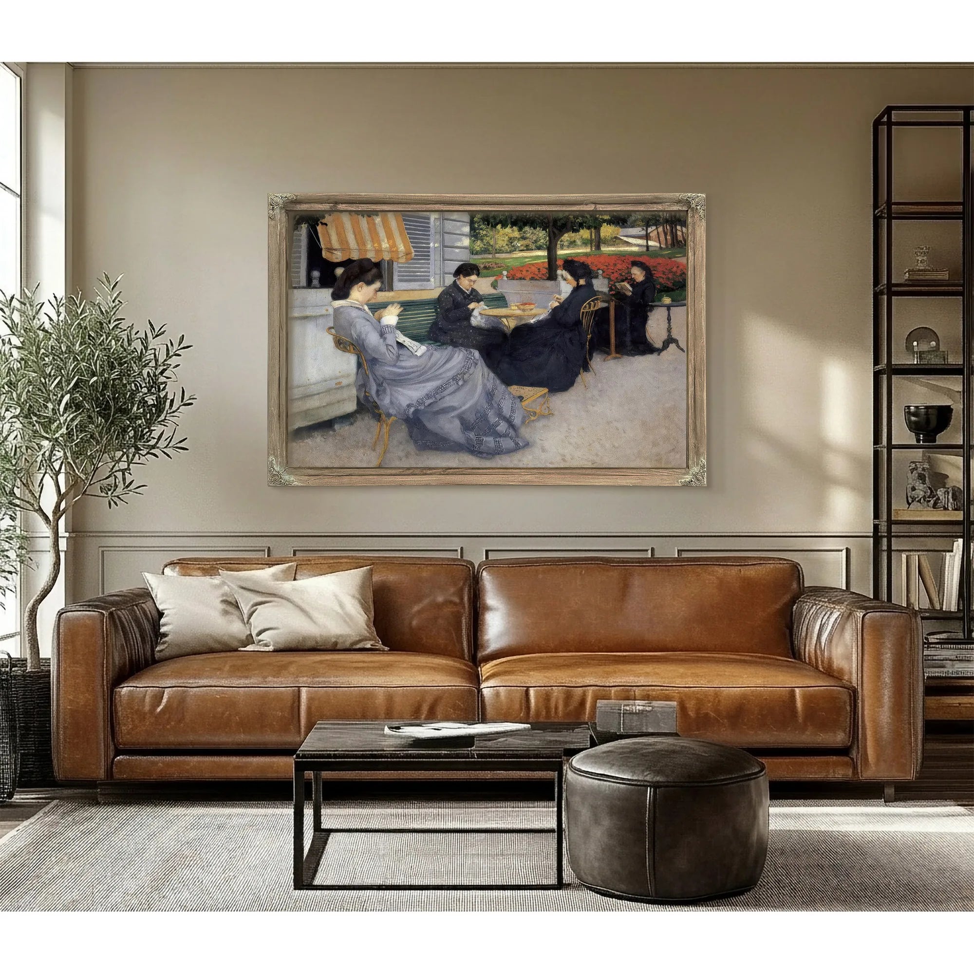 Portraits In The Countryside By Gustave Caillebotte Fine Art Print