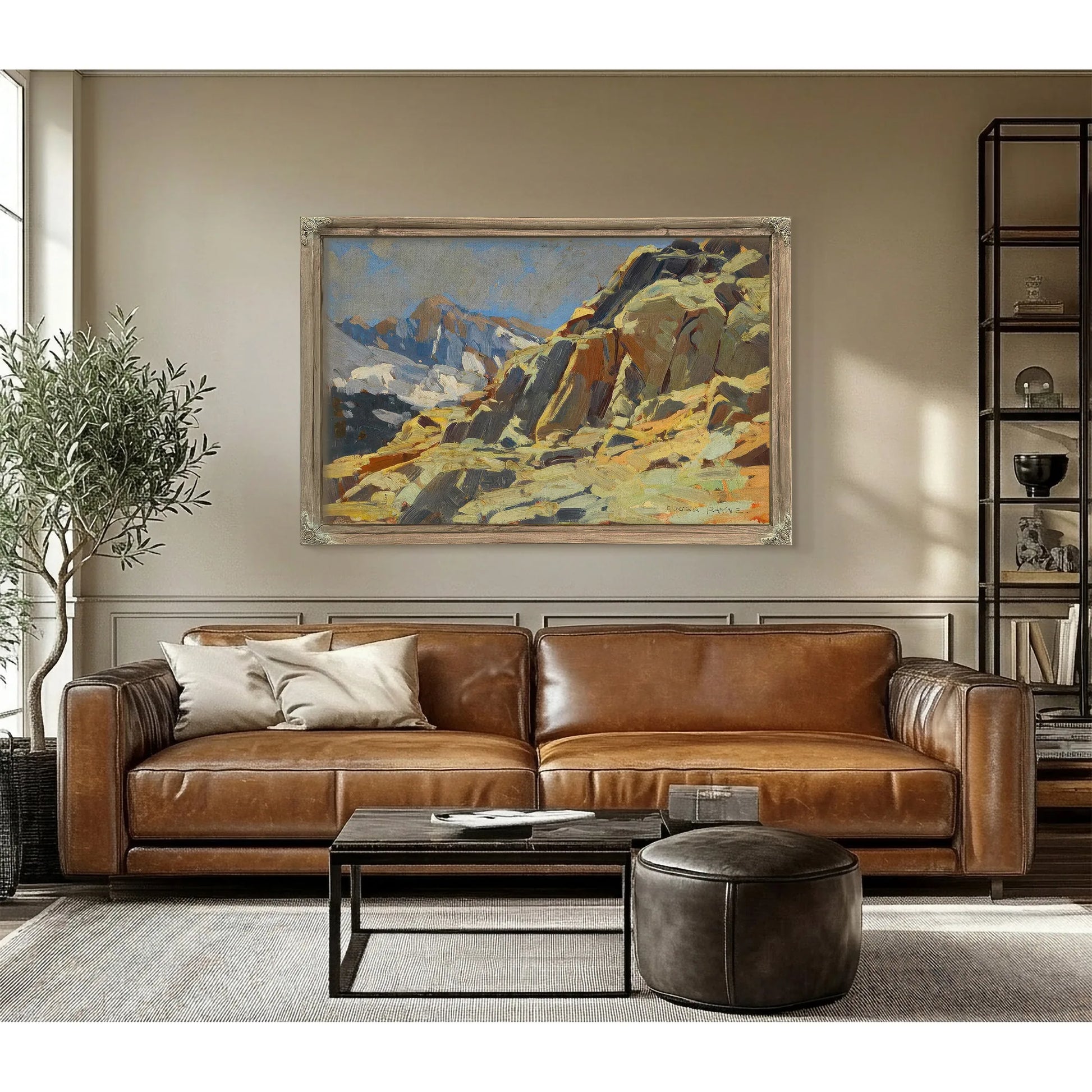 Rocky Crags By Edgar Payne Fine Art Print