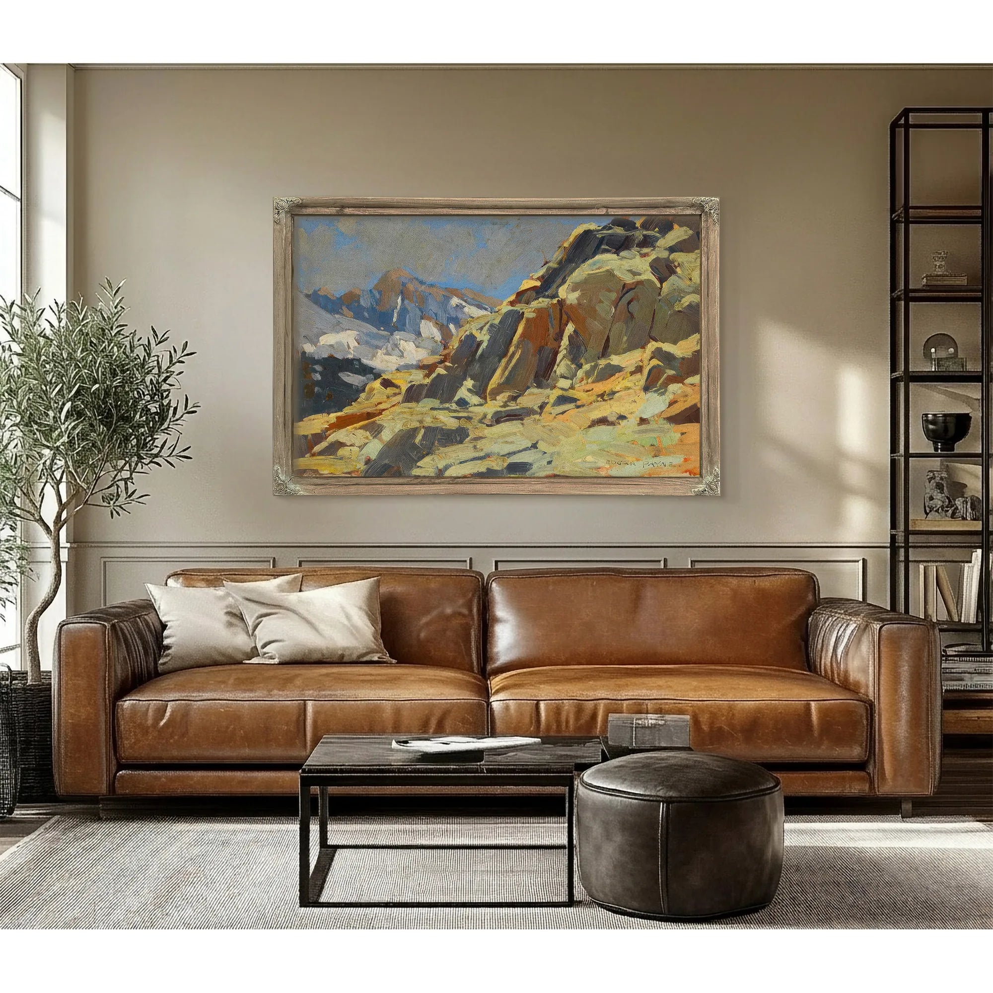 Rocky Crags By Edgar Payne Fine Art Print