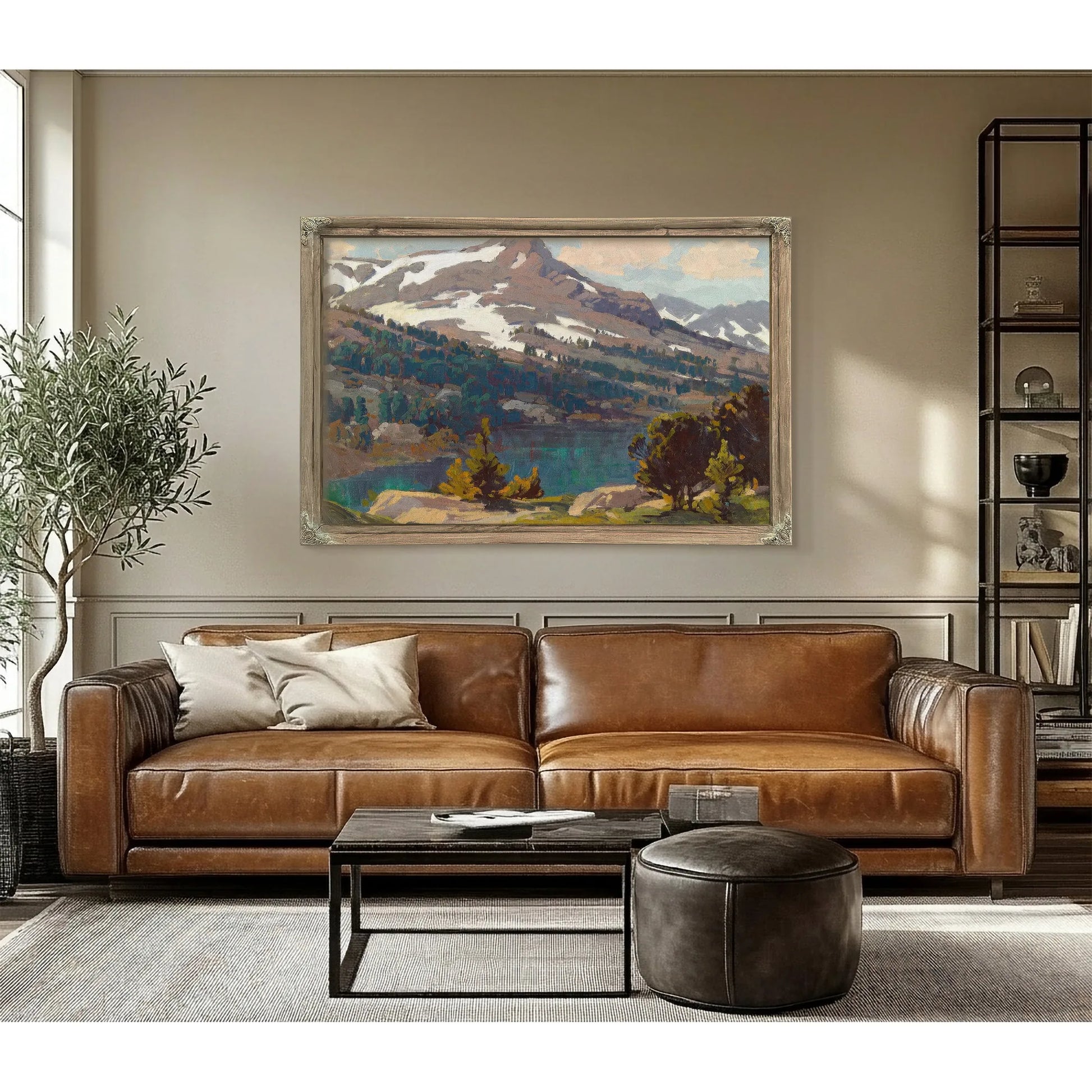Sierra Lake And Glaciers By Edgar Payne Fine Art Print