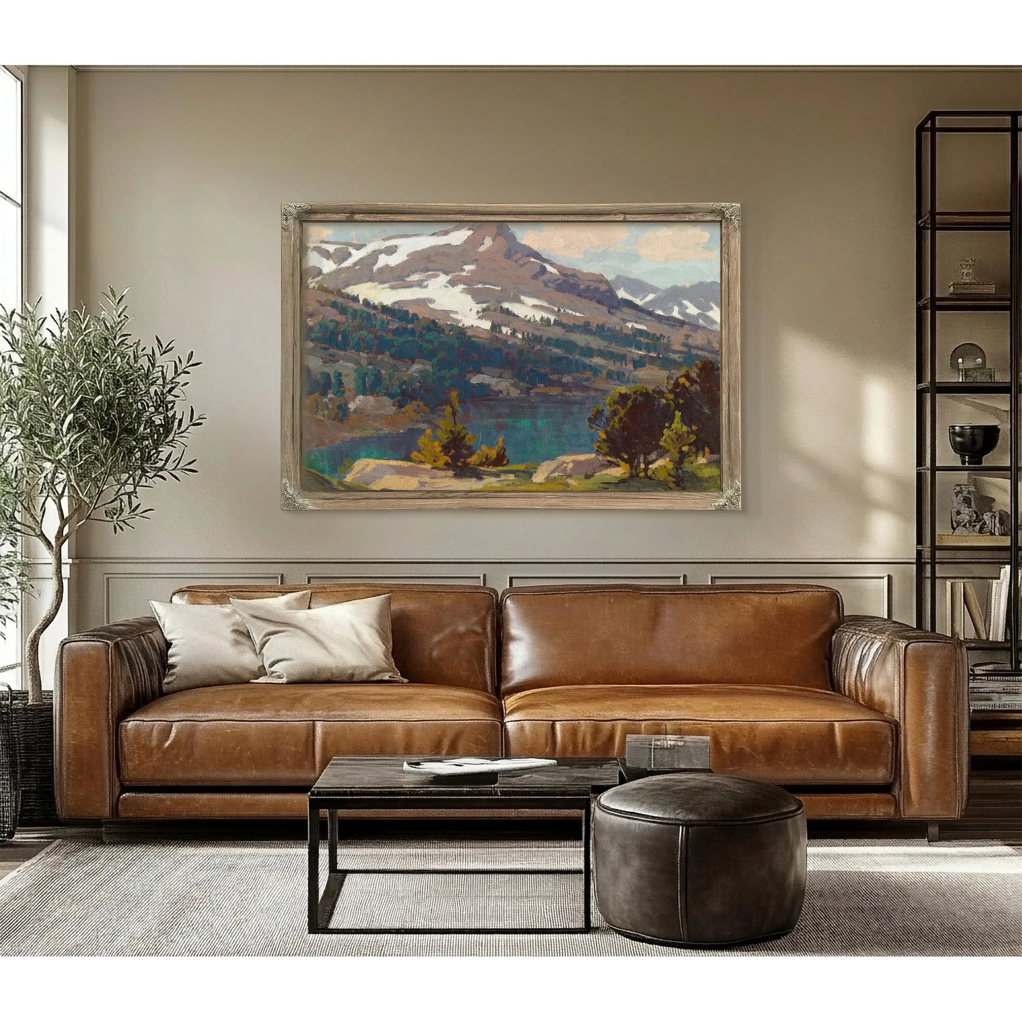 Sierra Lake And Glaciers By Edgar Payne Fine Art Print