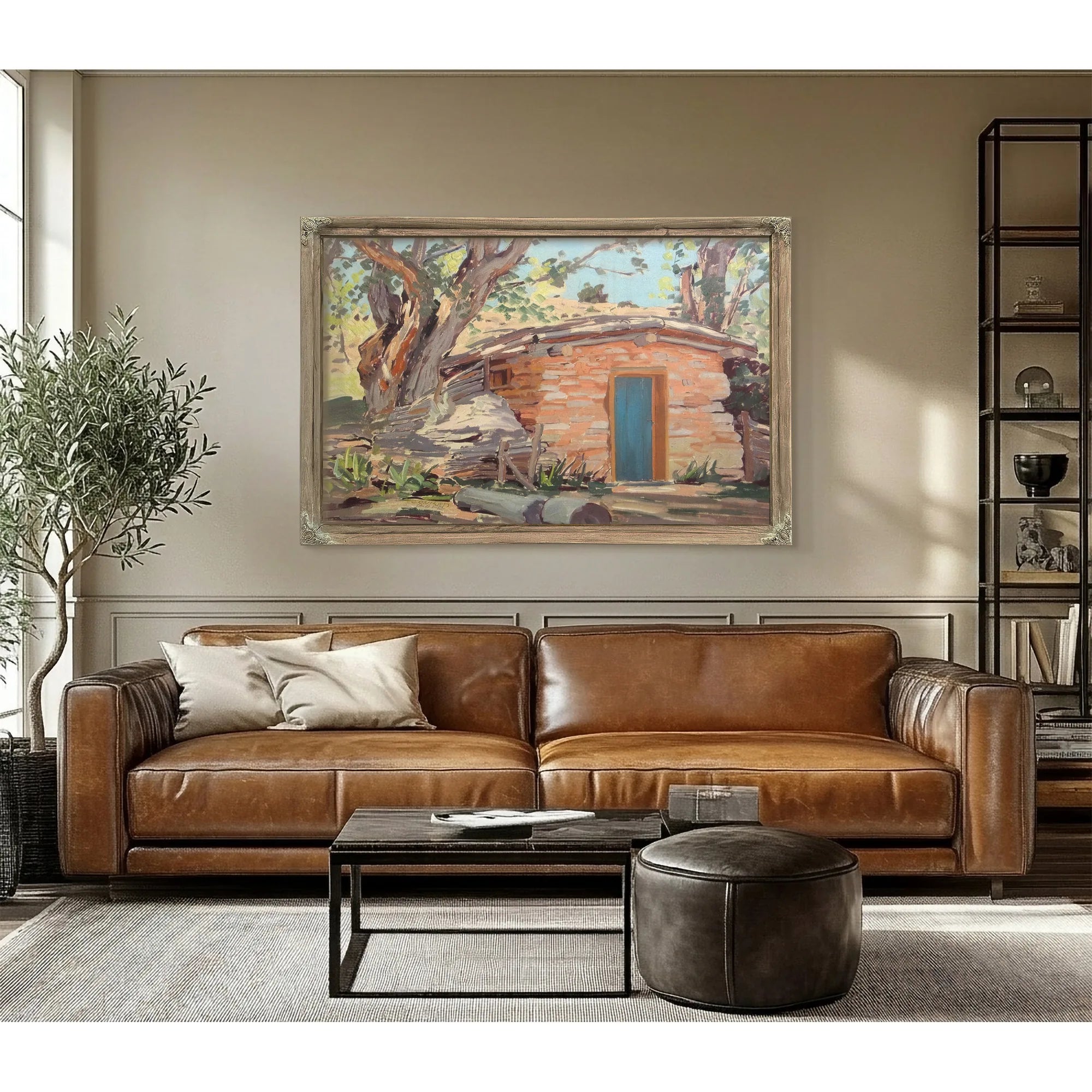 Maynard Dixon's Cool House By Conrad Buff Fine Art Print