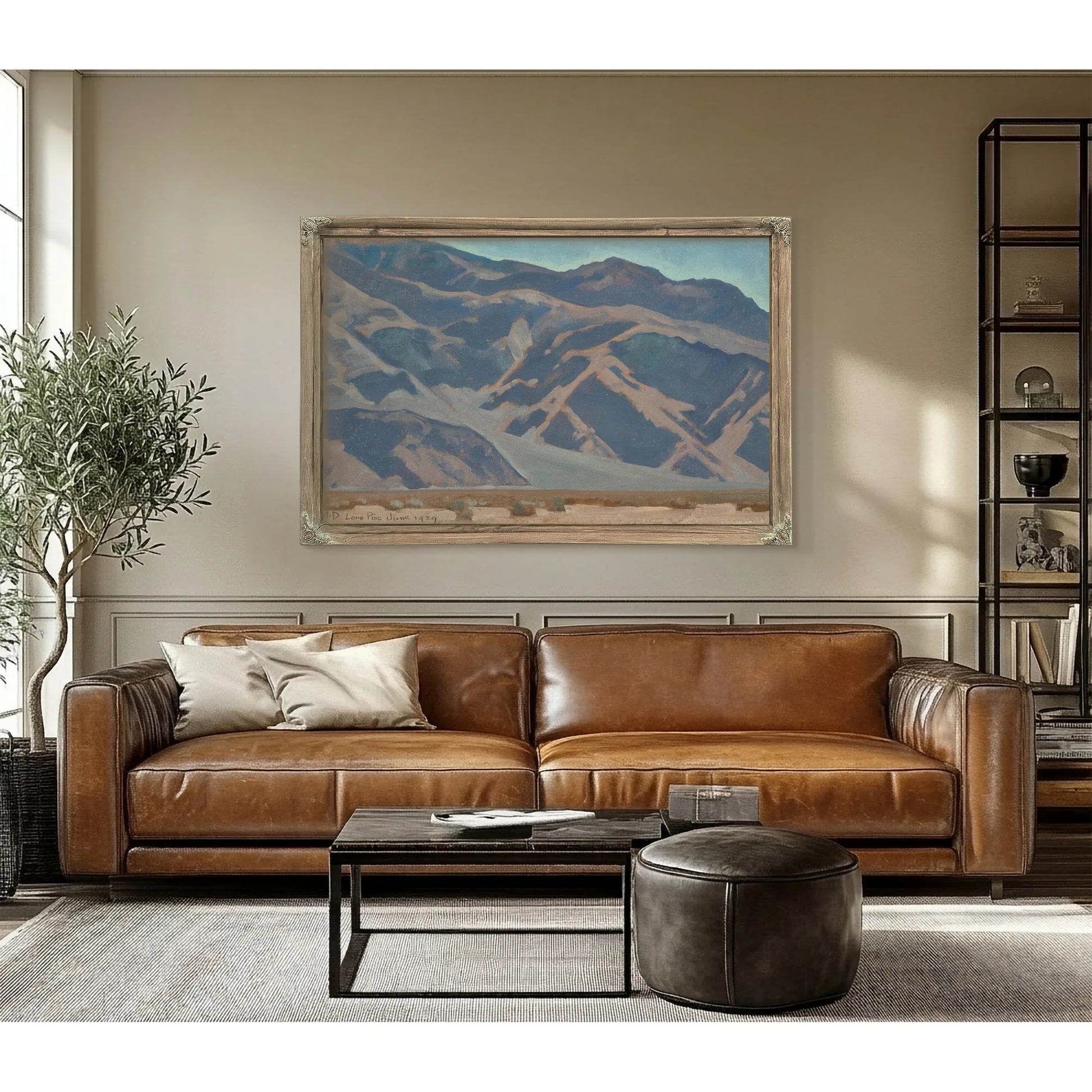 Inyo Mountains Morning Lone Pine By Maynard Dixon Fine Art Print