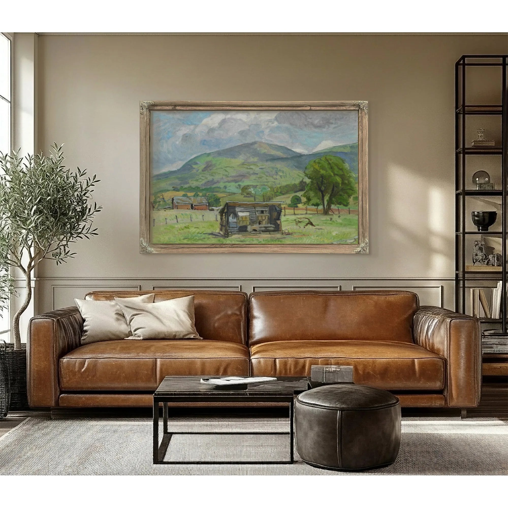 Shack Jump Mountain [Rockbridge Baths] By Pierre Daura Fine Art Print