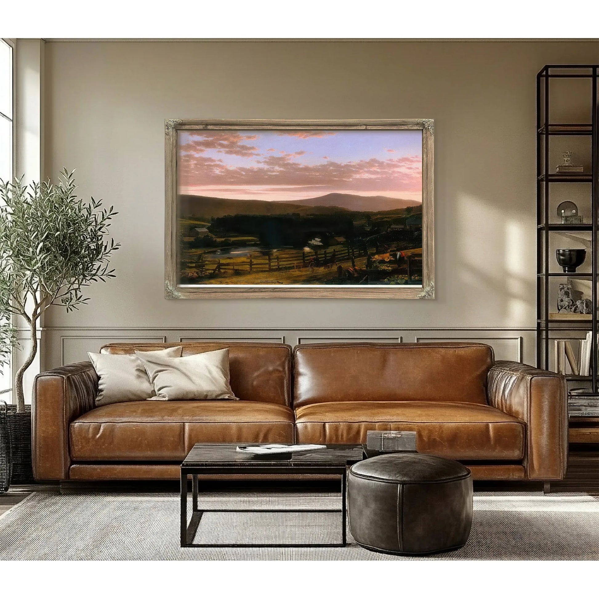 Ira Mountain Vermont By Frederic Edwin Church Fine Art Print