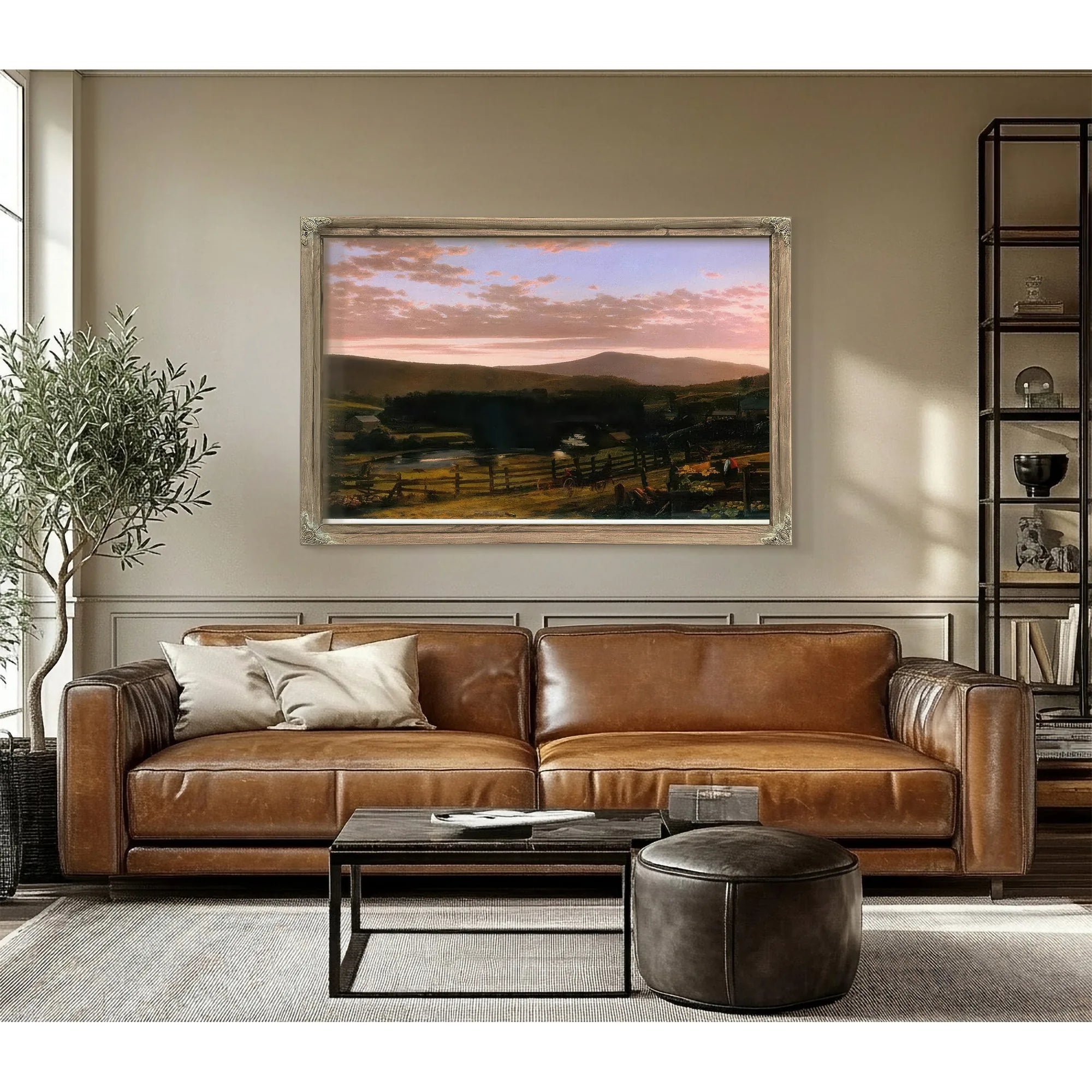 Ira Mountain Vermont By Frederic Edwin Church Fine Art Print