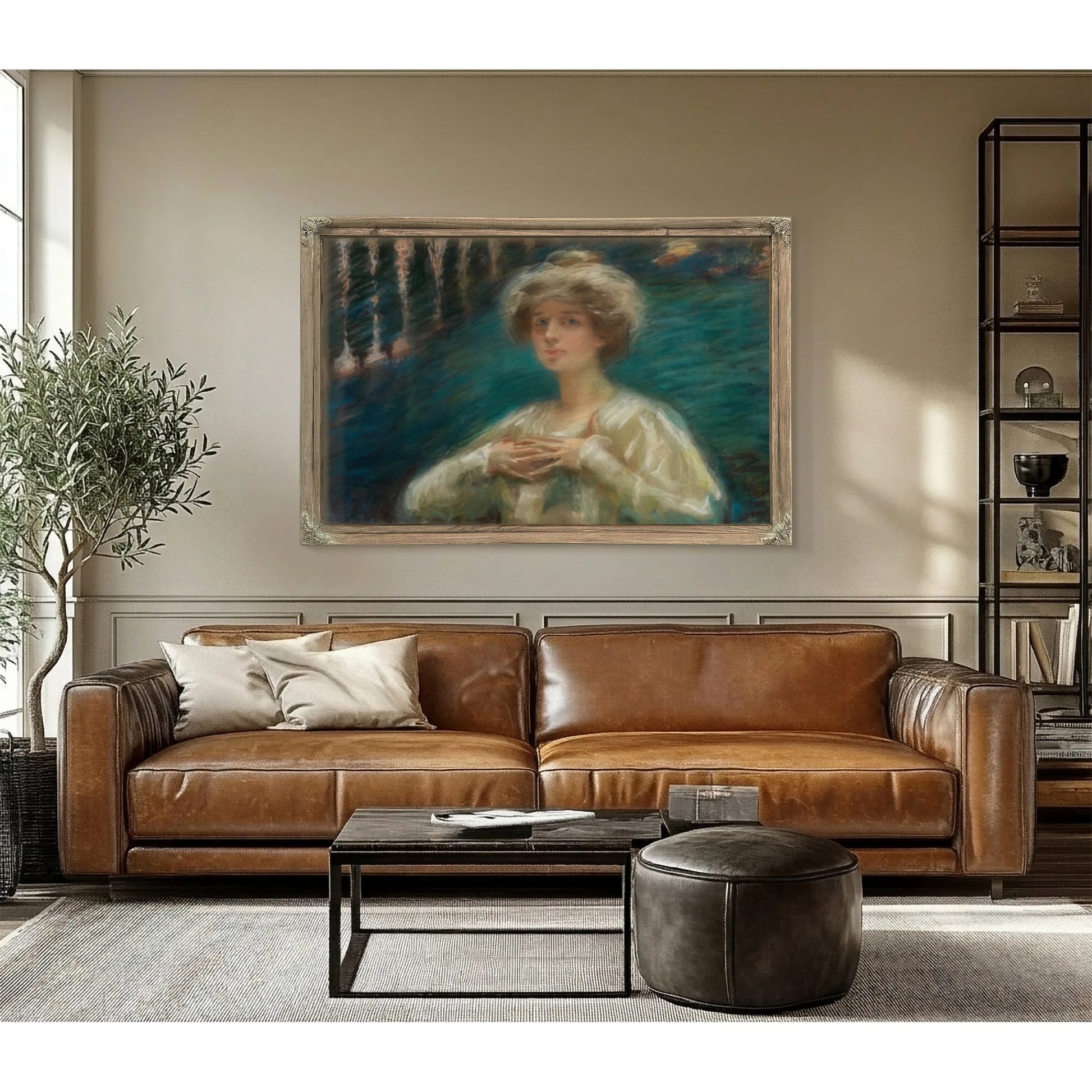 Sylvan Background By Alice Pike Barney Fine Art Print