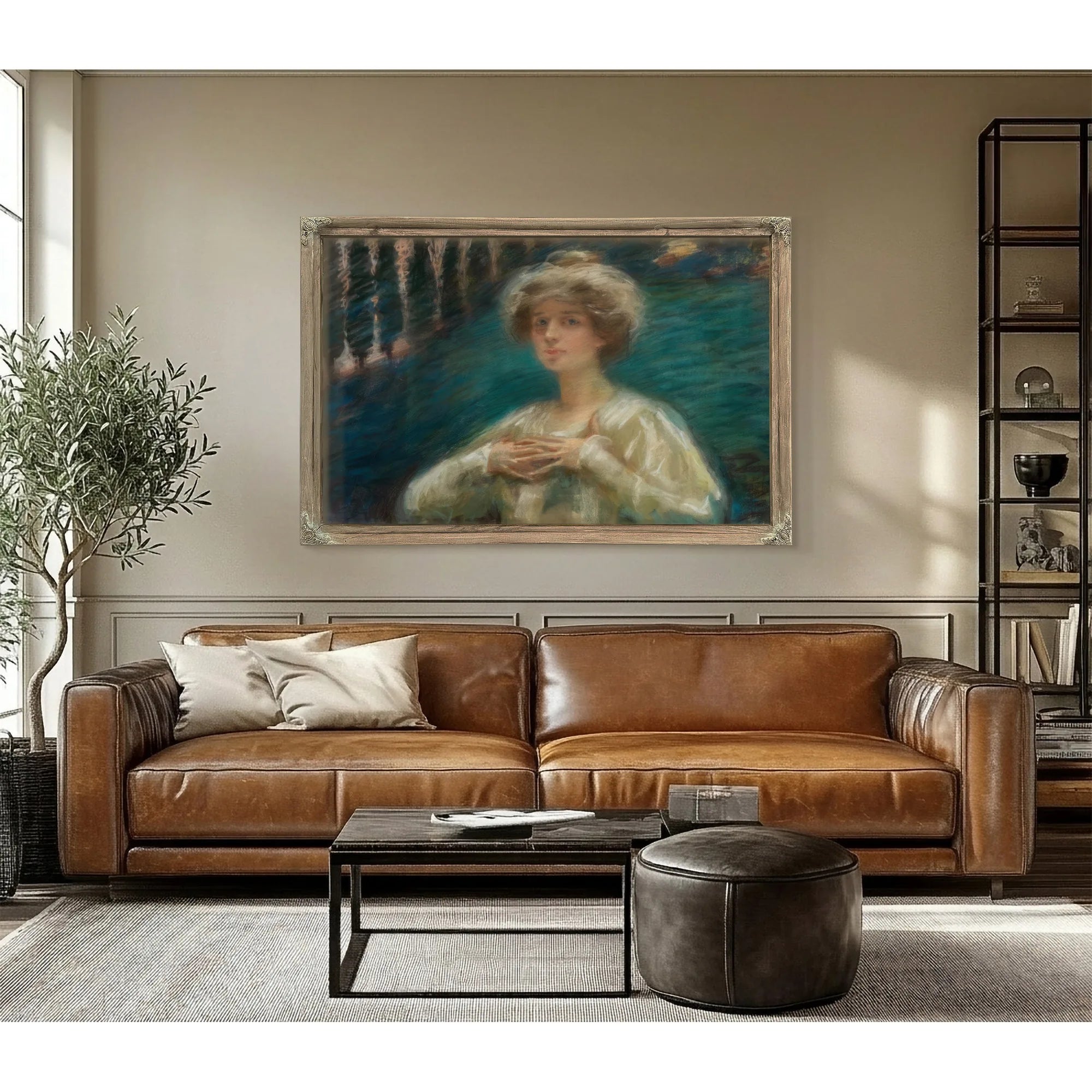 Sylvan Background By Alice Pike Barney Fine Art Print