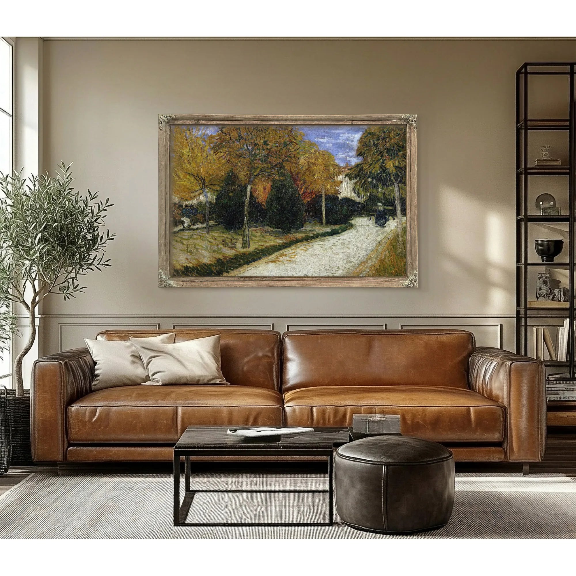 The Public Garden By Vincent Van Gogh Fine Art Print