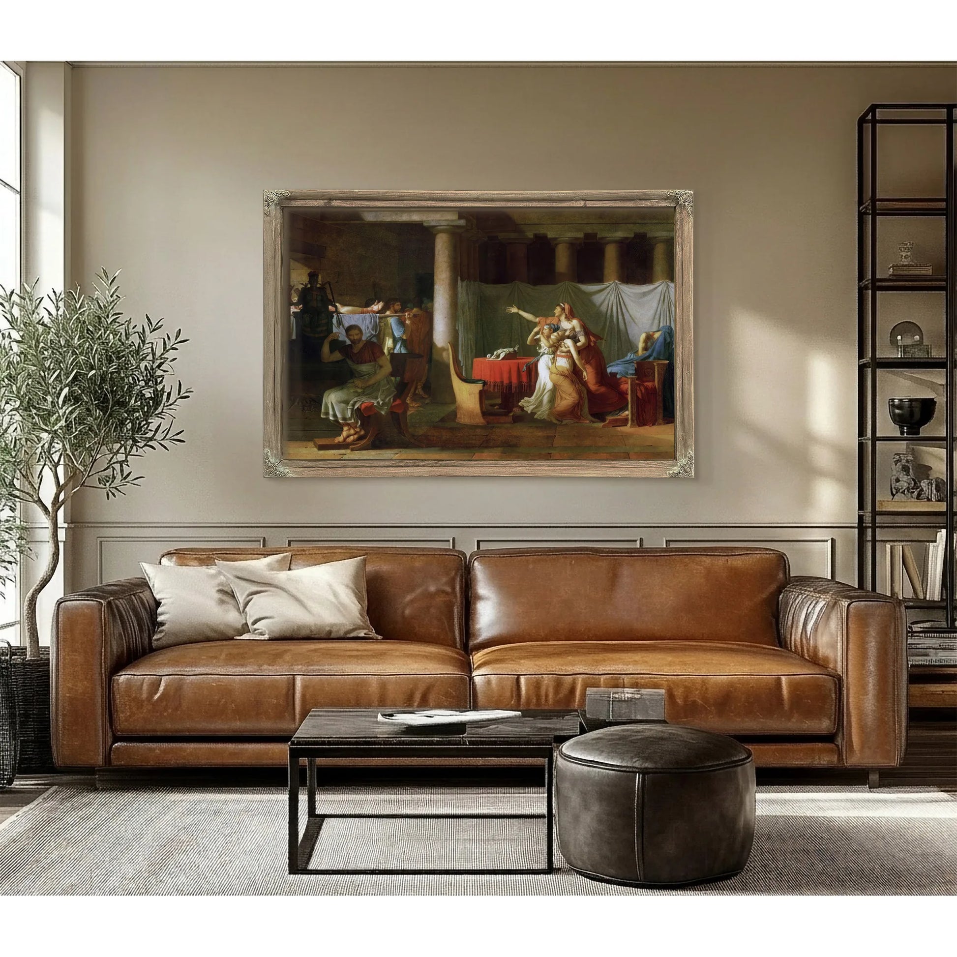 The Lictors Bring To Brutus The Bodies Of His Sons By Jacques Louis David Fine Art Print