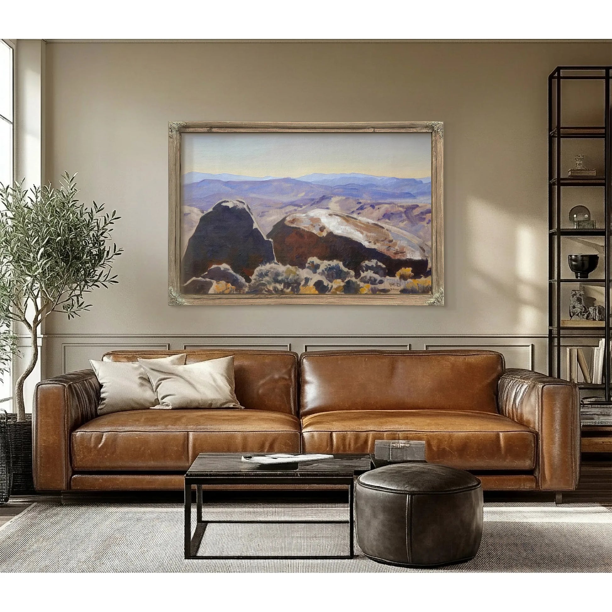 South From Quartz Mountain By Maynard Dixon Fine Art Print