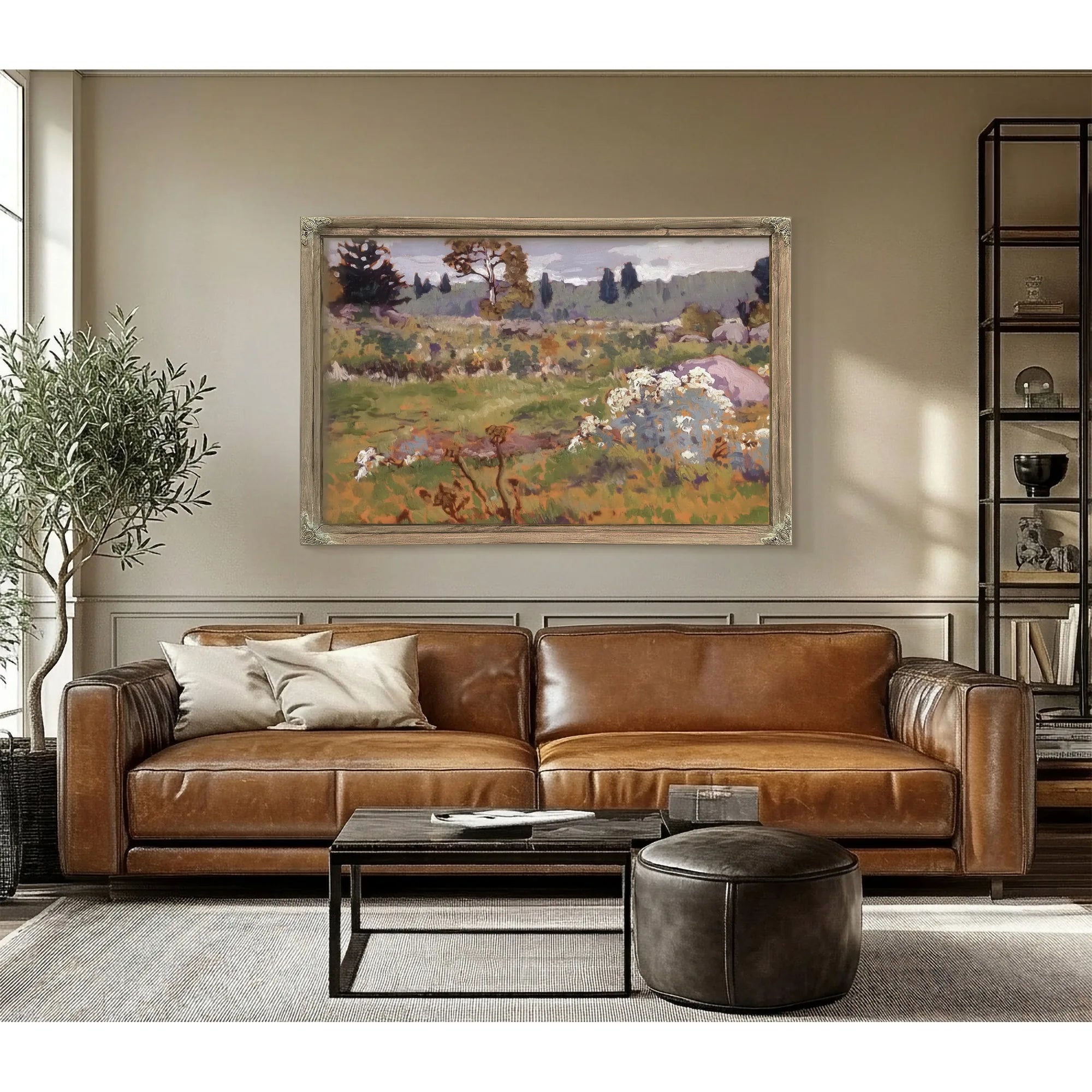 Near The Berry Patch By Frank Johnston Fine Art Print