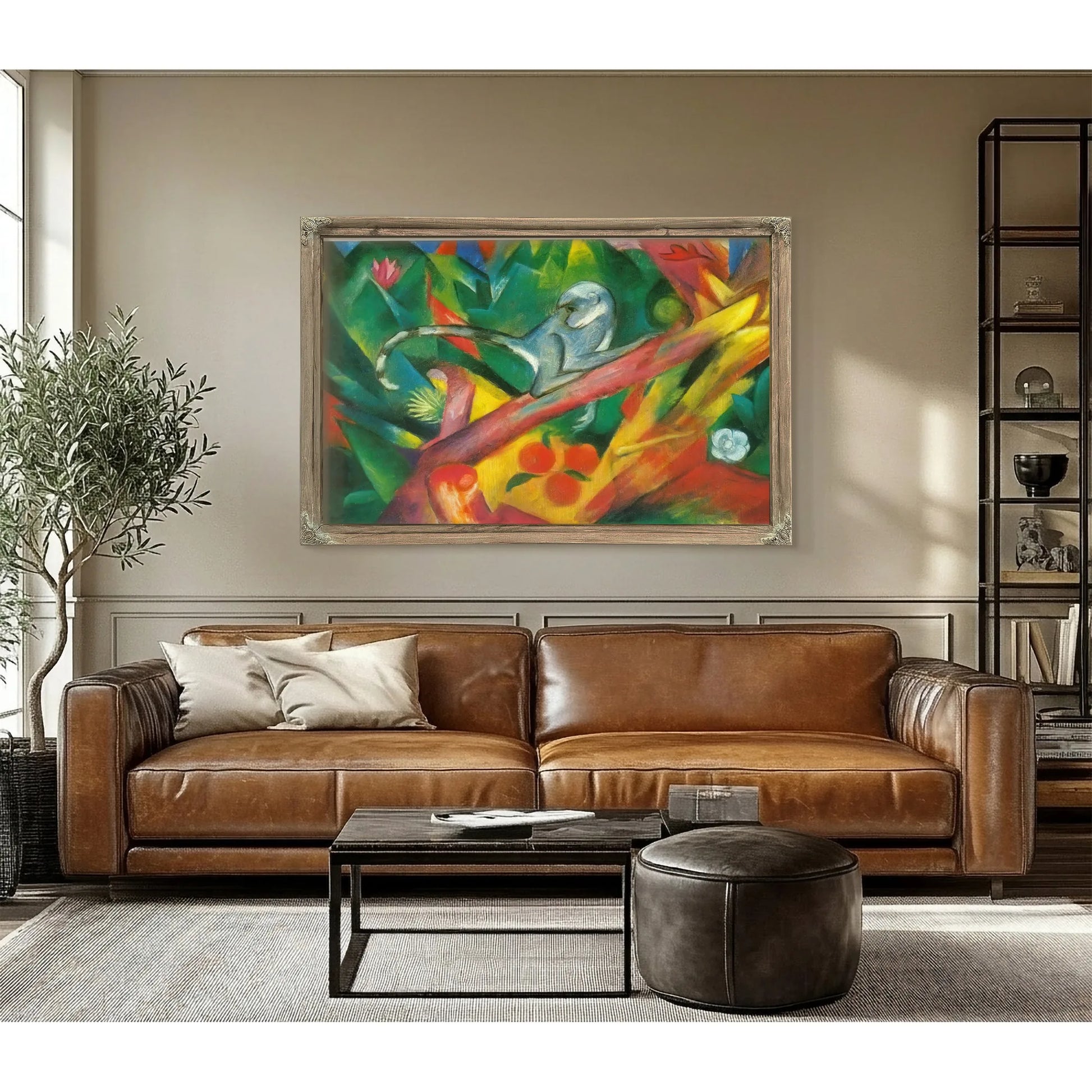 The Monkey by Franz Marc Fine Art Print