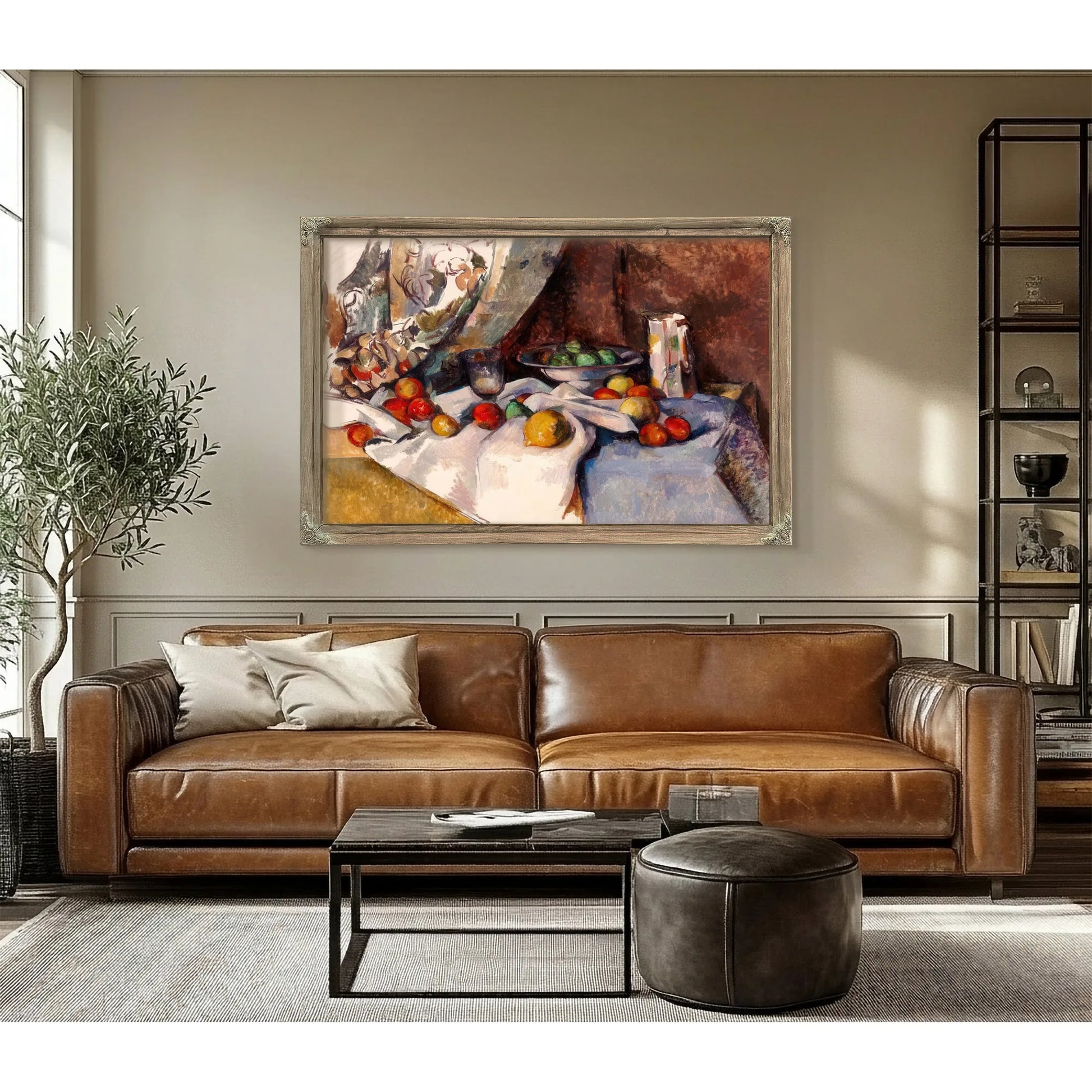 Still Life With Apples By Paul Cezanne Fine Art Print