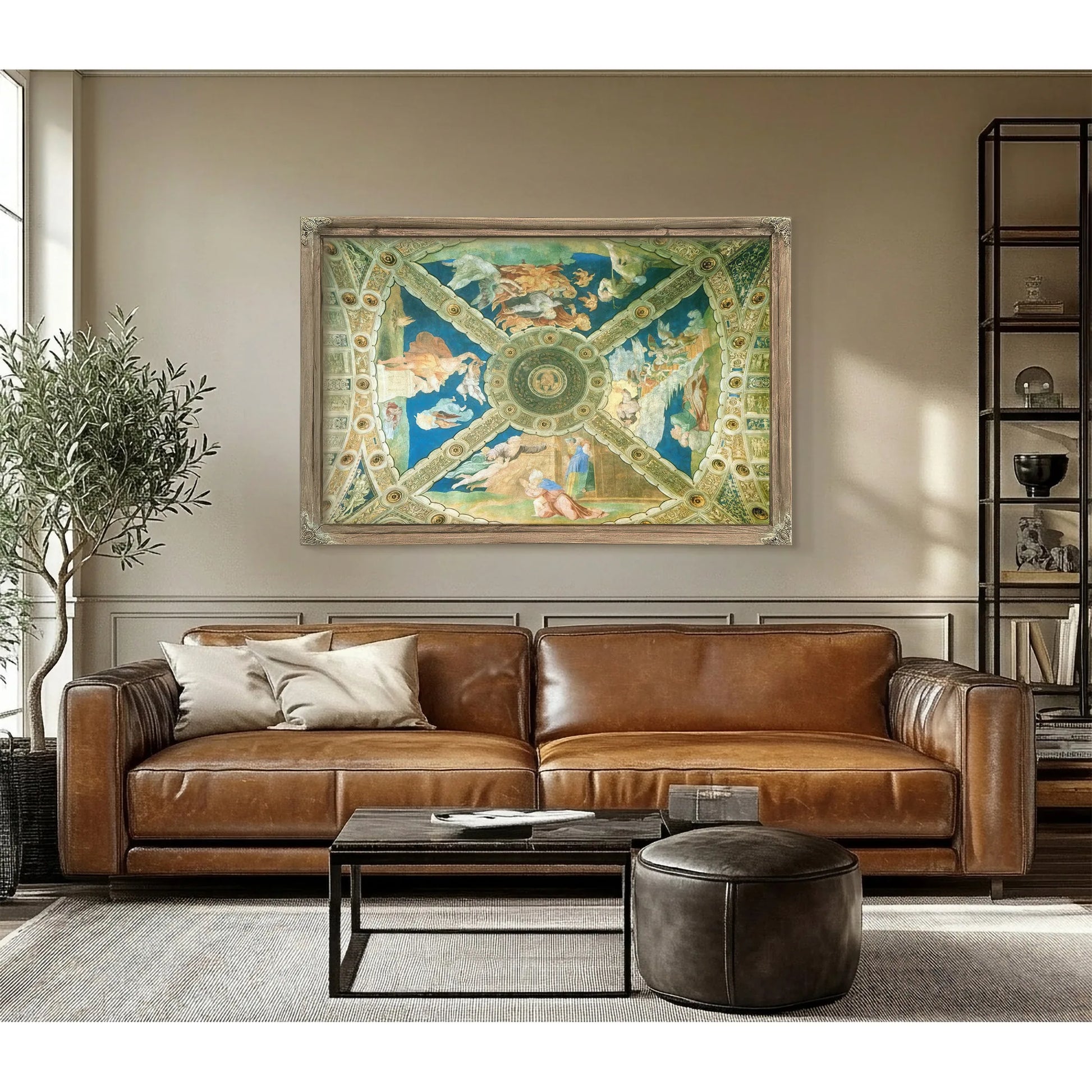 Ceiling Of The Stanza Di Eliodoro By Raphael Fine Art Print