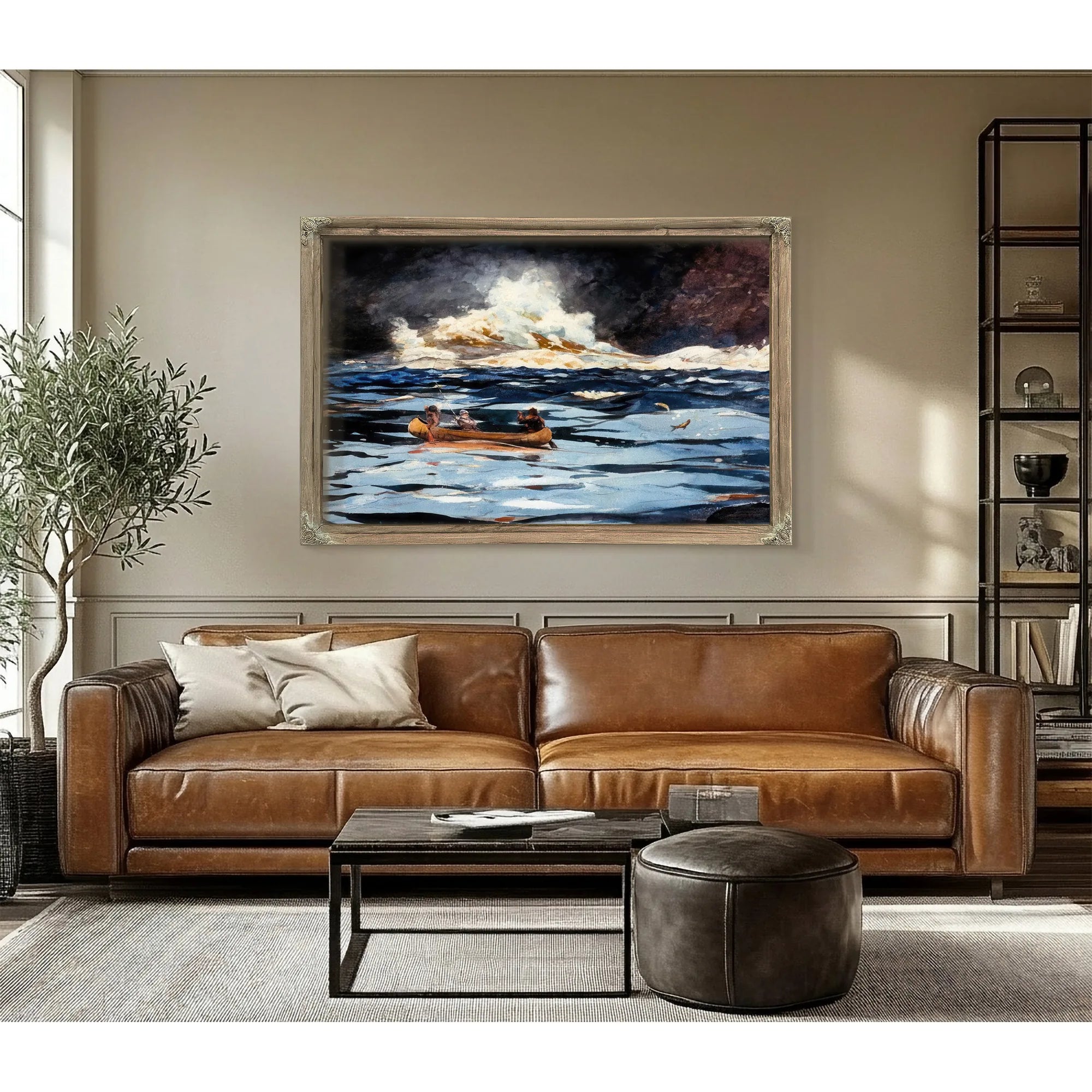 Under The Falls The Grand Discharge By Winslow Homer Fine Art Print