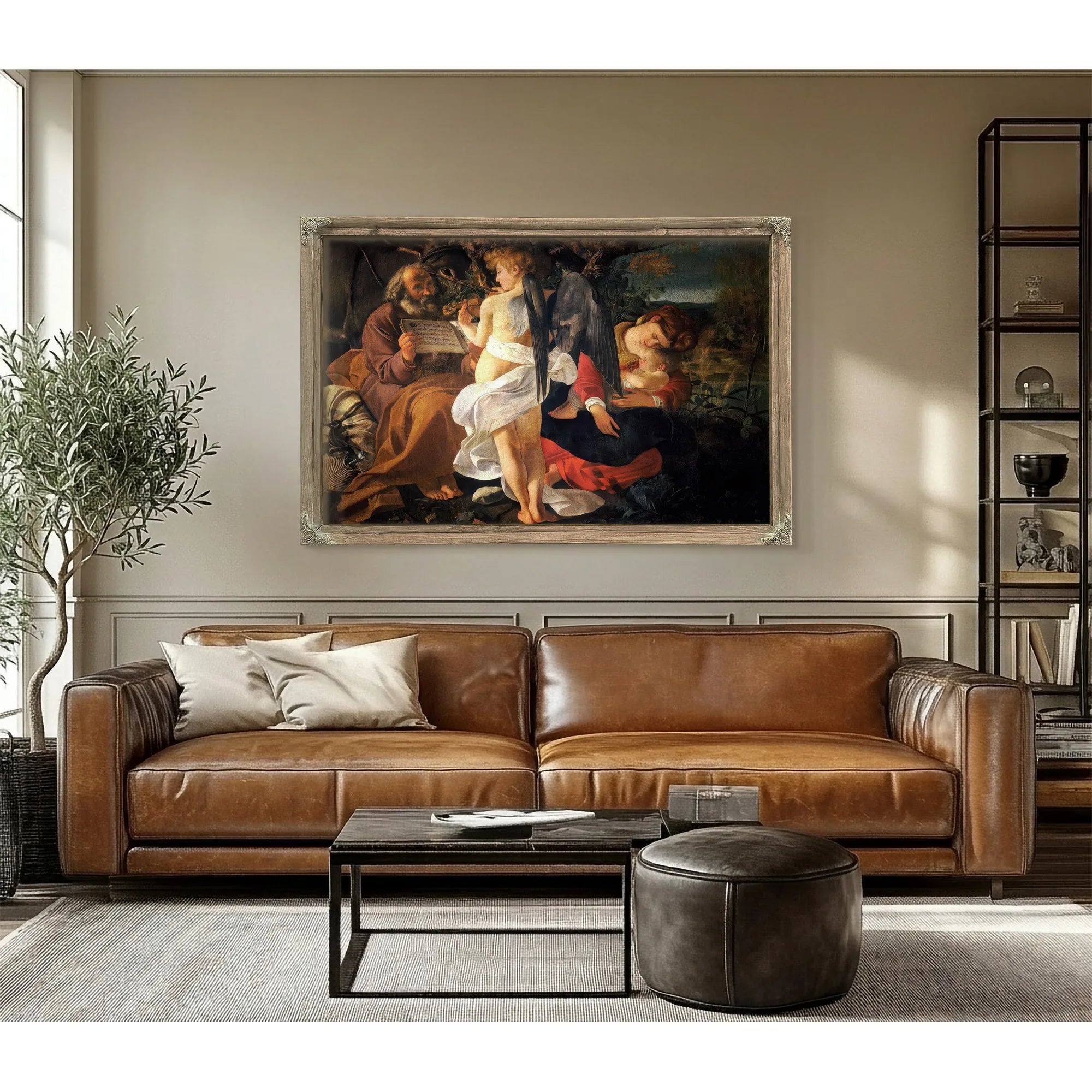 Rest On The Flight To Egypt By Caravaggio Fine Art Print