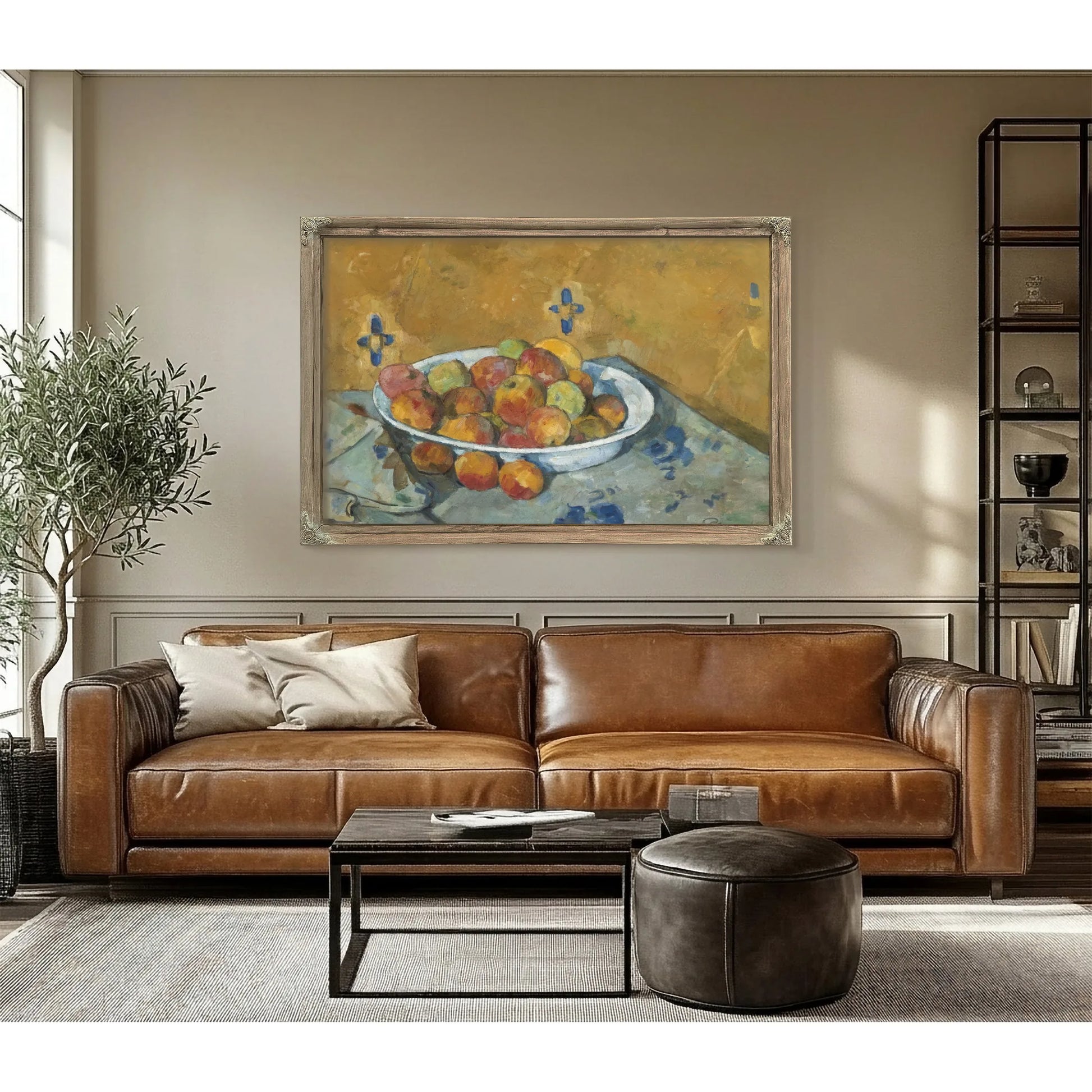 The Plate Of Apples By Paul Cezanne Fine Art Print