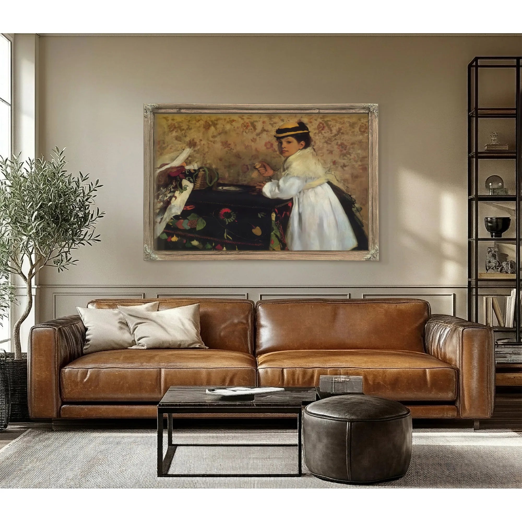 Hortense Valpincon As A Child By Edgar Degas Fine Art Print