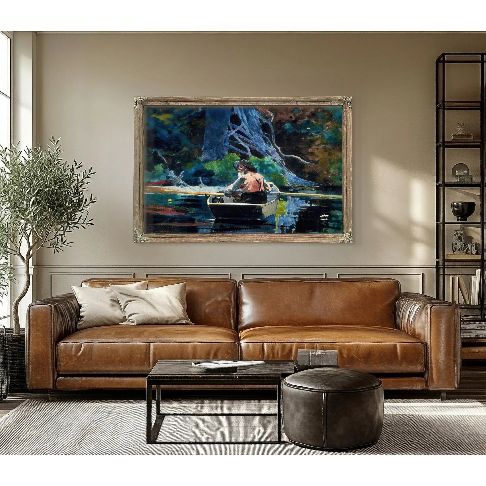 The Adirondacks Guide By Winslow Homer Fine Art Print