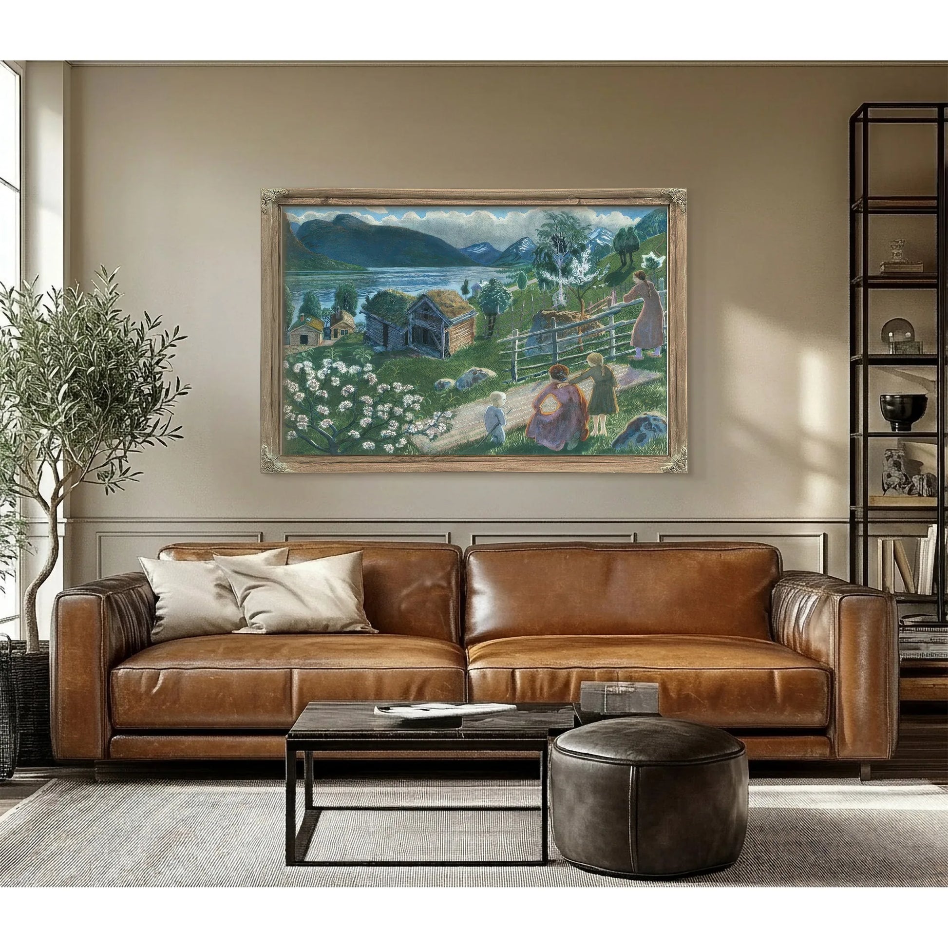 Growing Weather In Sandalstrand By Nicolai Astrup Fine Art Print