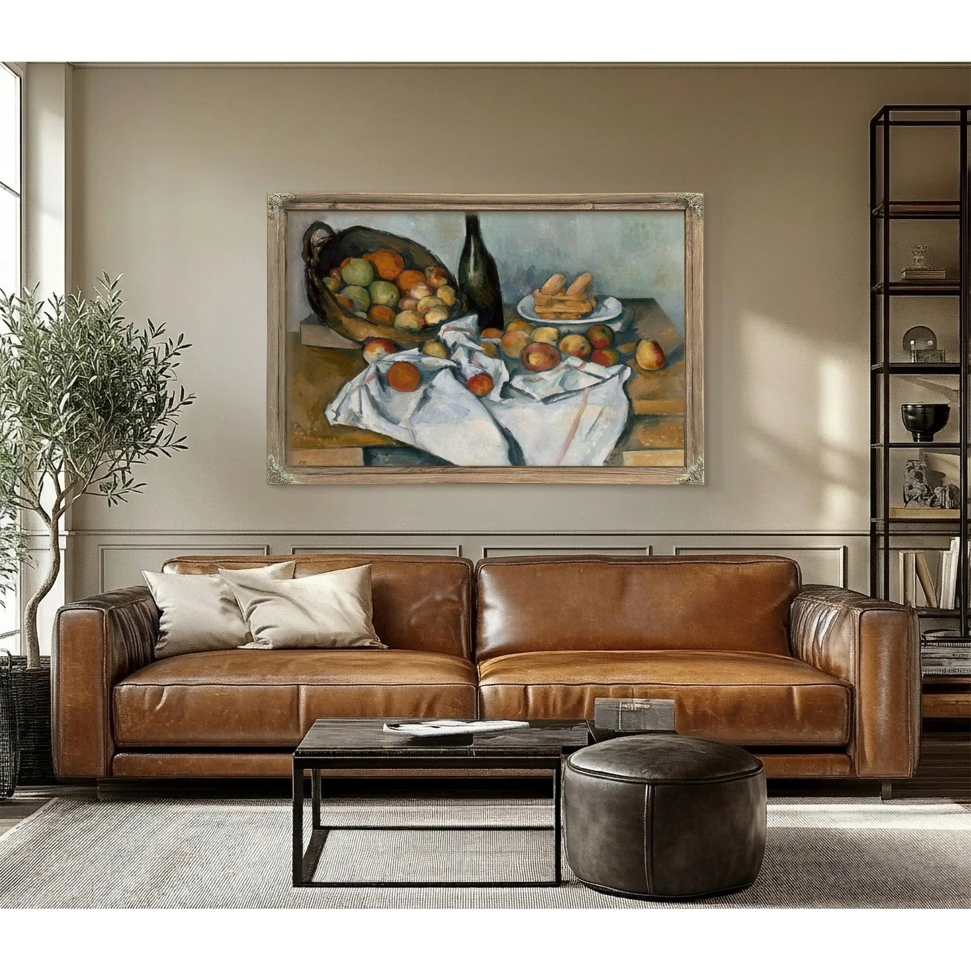The Basket Of Apples By Paul Cezanne Fine Art Print