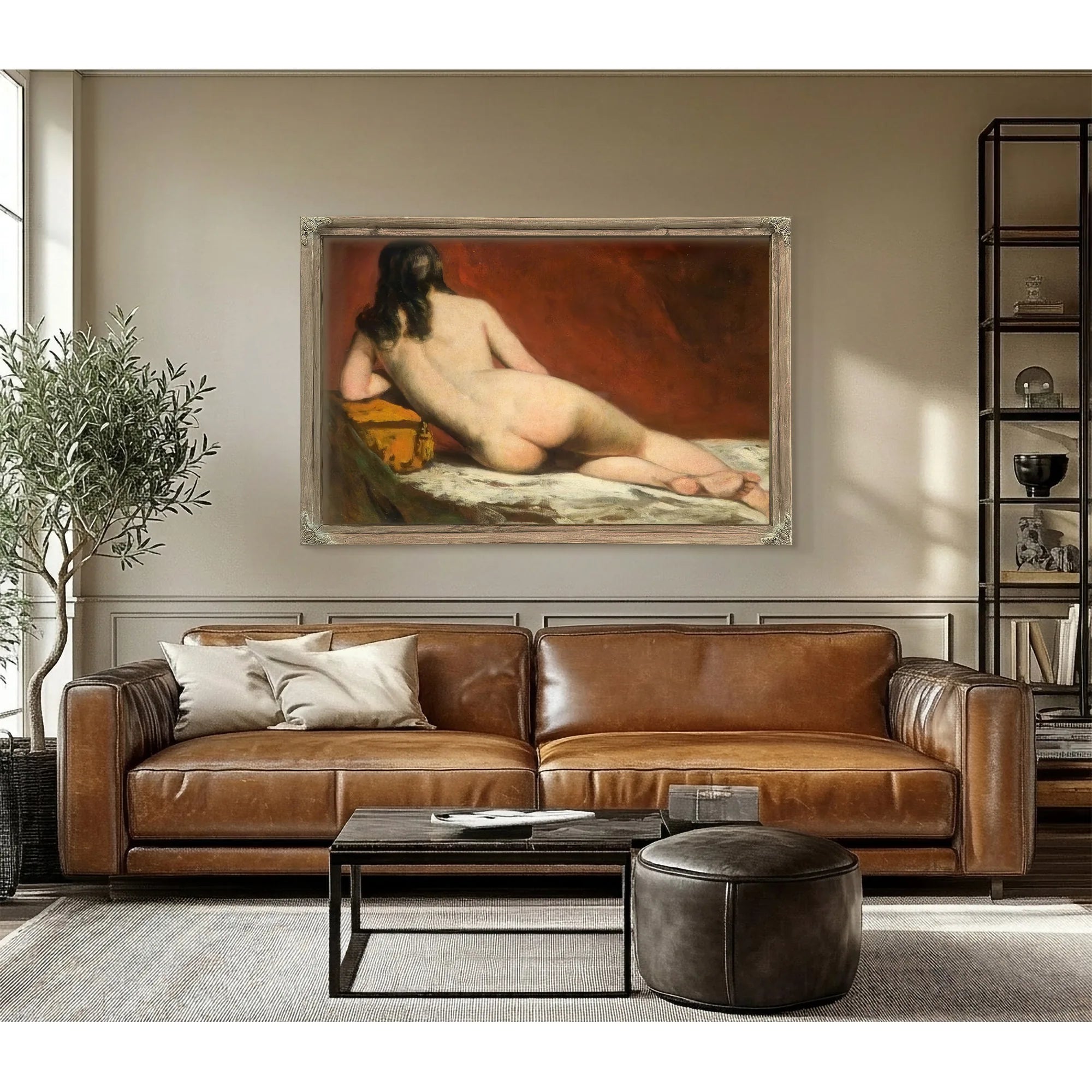 Nude Study Of A Reclining Woman By William Etty Fine Art Print