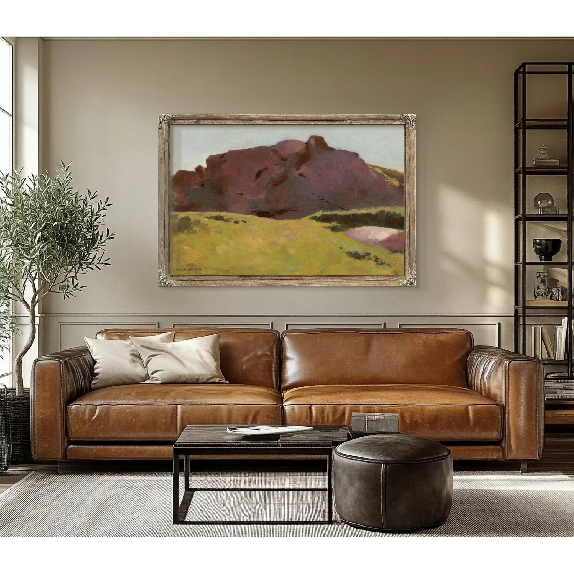 The Rocky Slope By Odilon Redon Fine Art Print