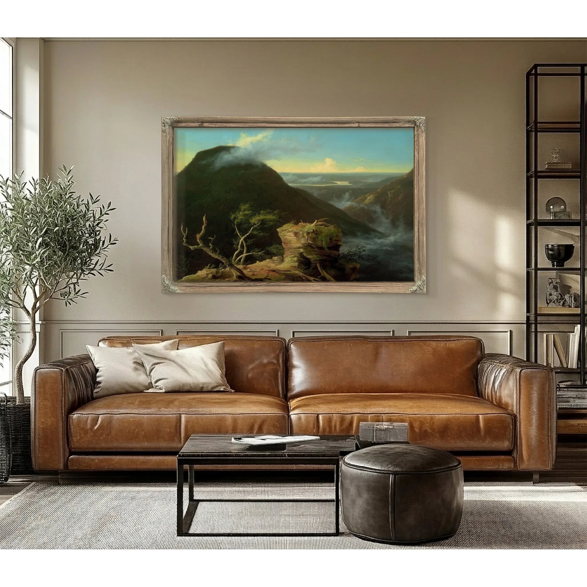 View Of The Round Top In The Catskill Mountains By Thomas Cole Fine Art Print