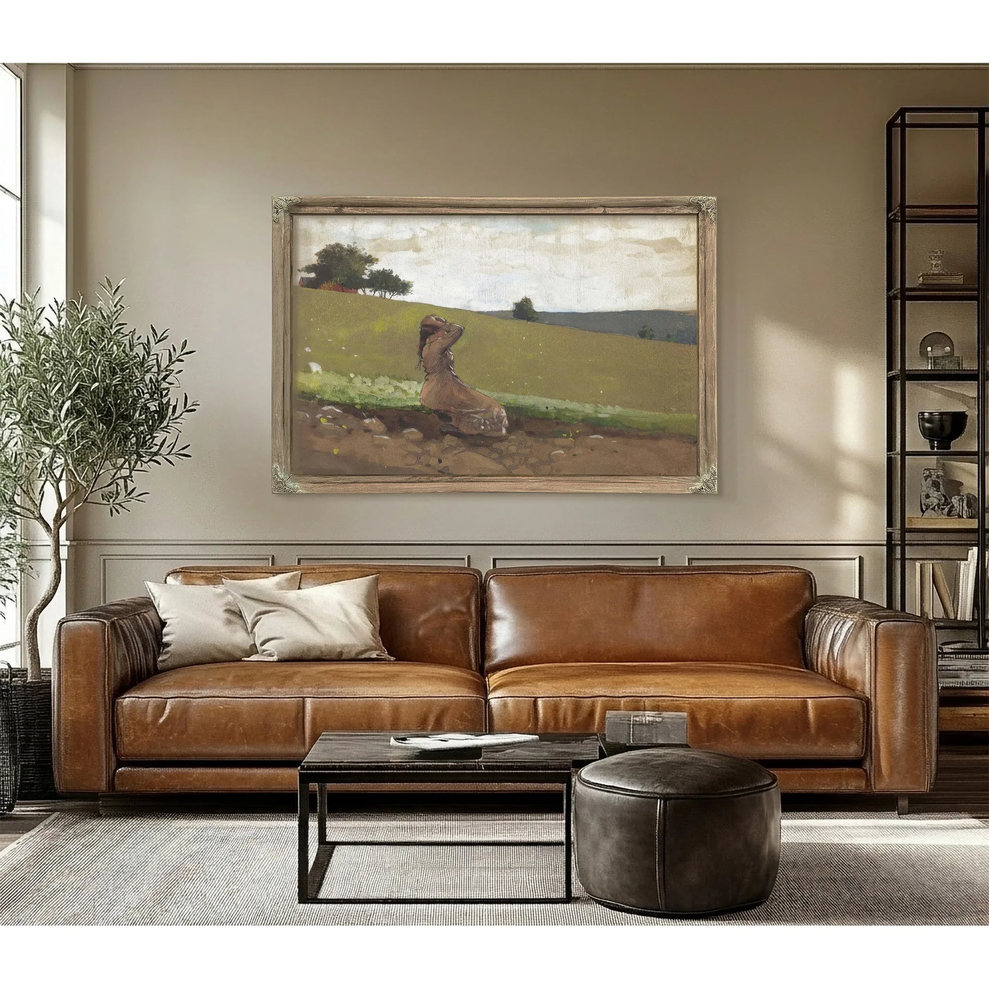 The Green Hill By Winslow Homer Fine Art Print