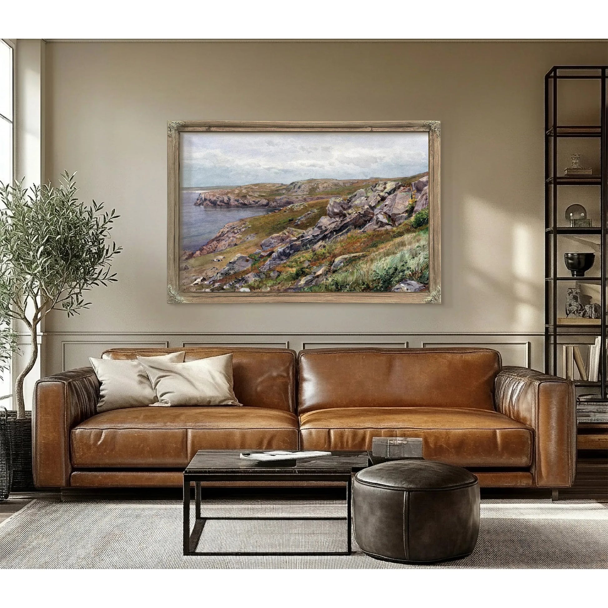 Rhode Island Coast Conanicut Island By William Trost Richards Fine Art Print