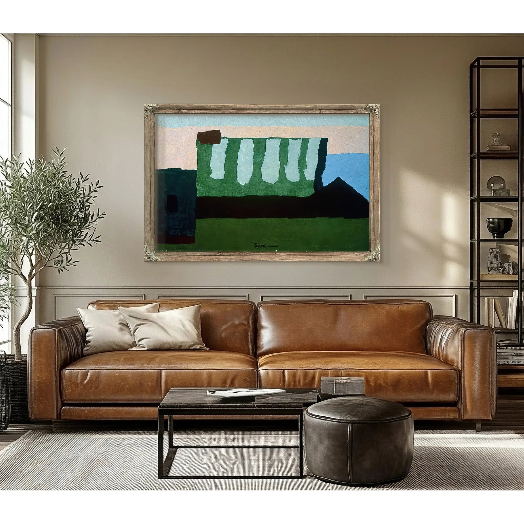 Pieces Of Red, Green, And Blue By Arthur Dove Fine Art Print