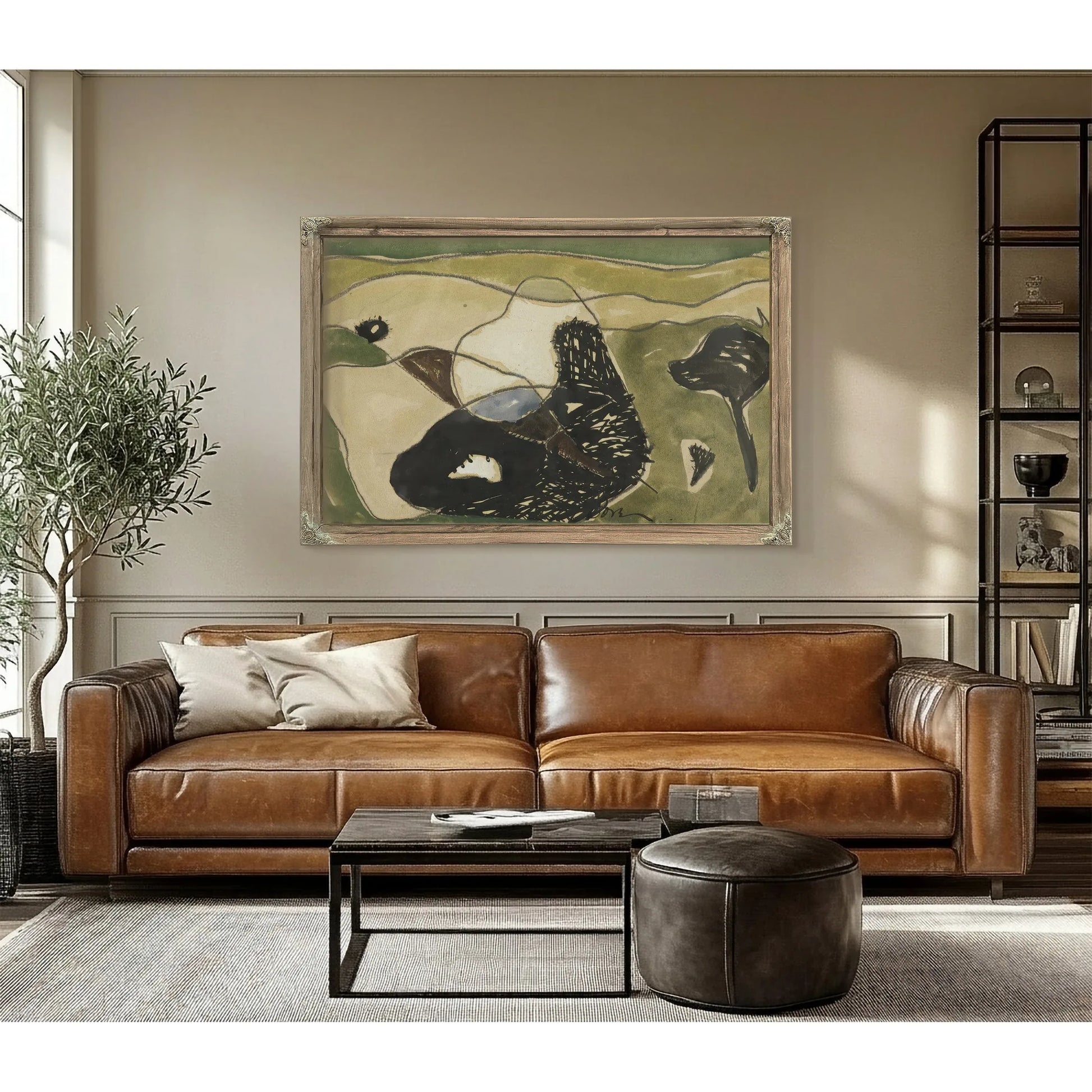 Cows In A Pasture By Arthur Dove Fine Art Print