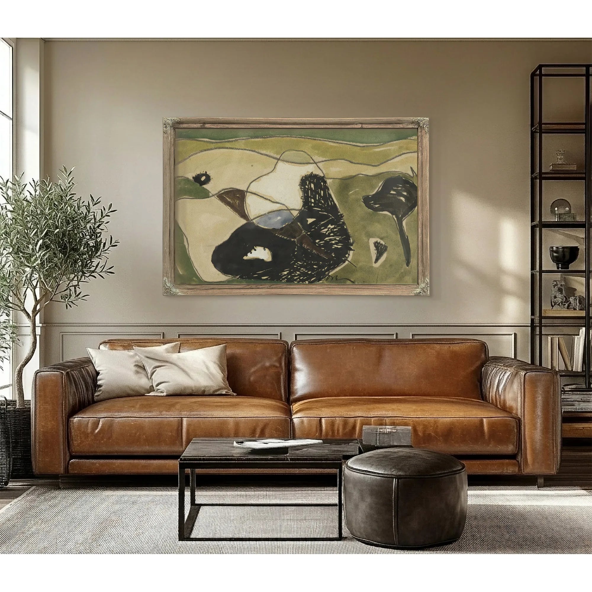 Cows In A Pasture By Arthur Dove Fine Art Print